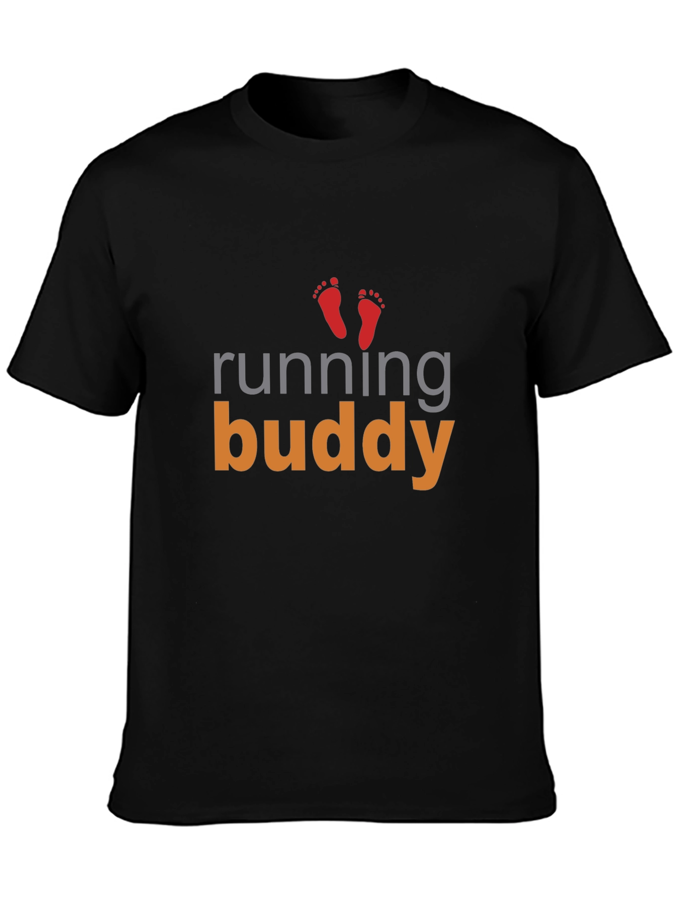 Running Buddy Graphic Tee - Black