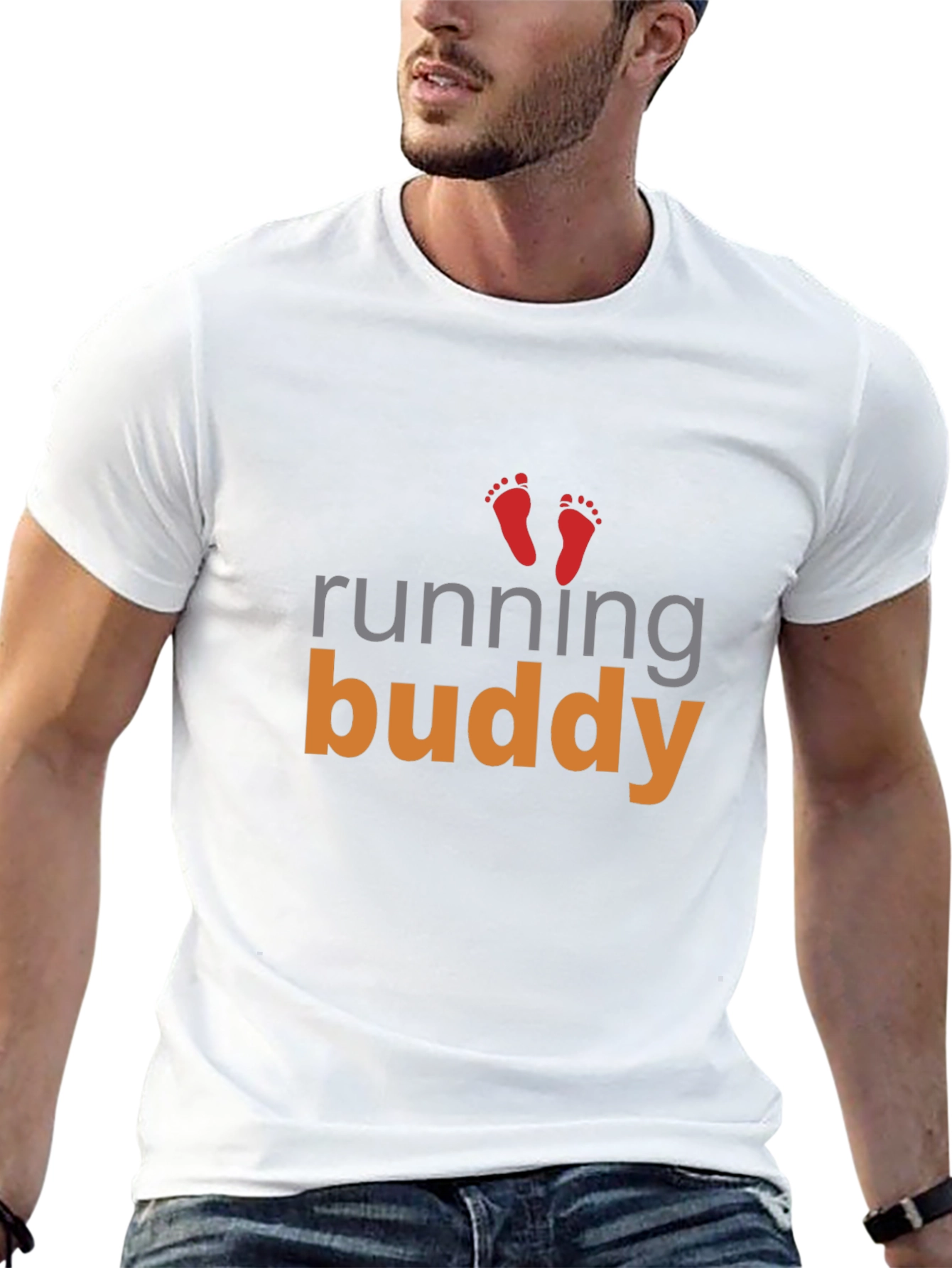 Running Buddy Graphic Tee - Black