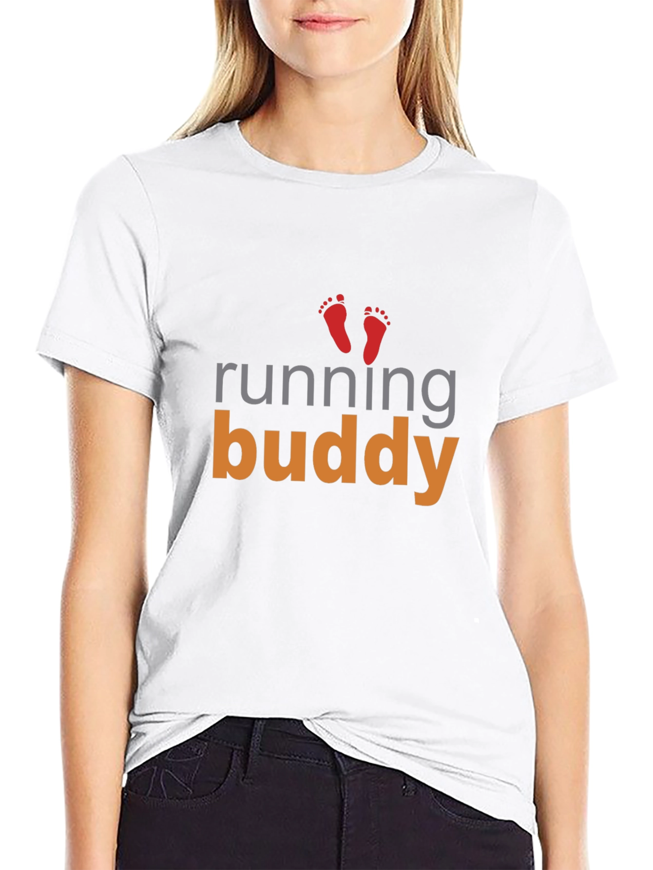 Running Buddy Graphic Tee - Black