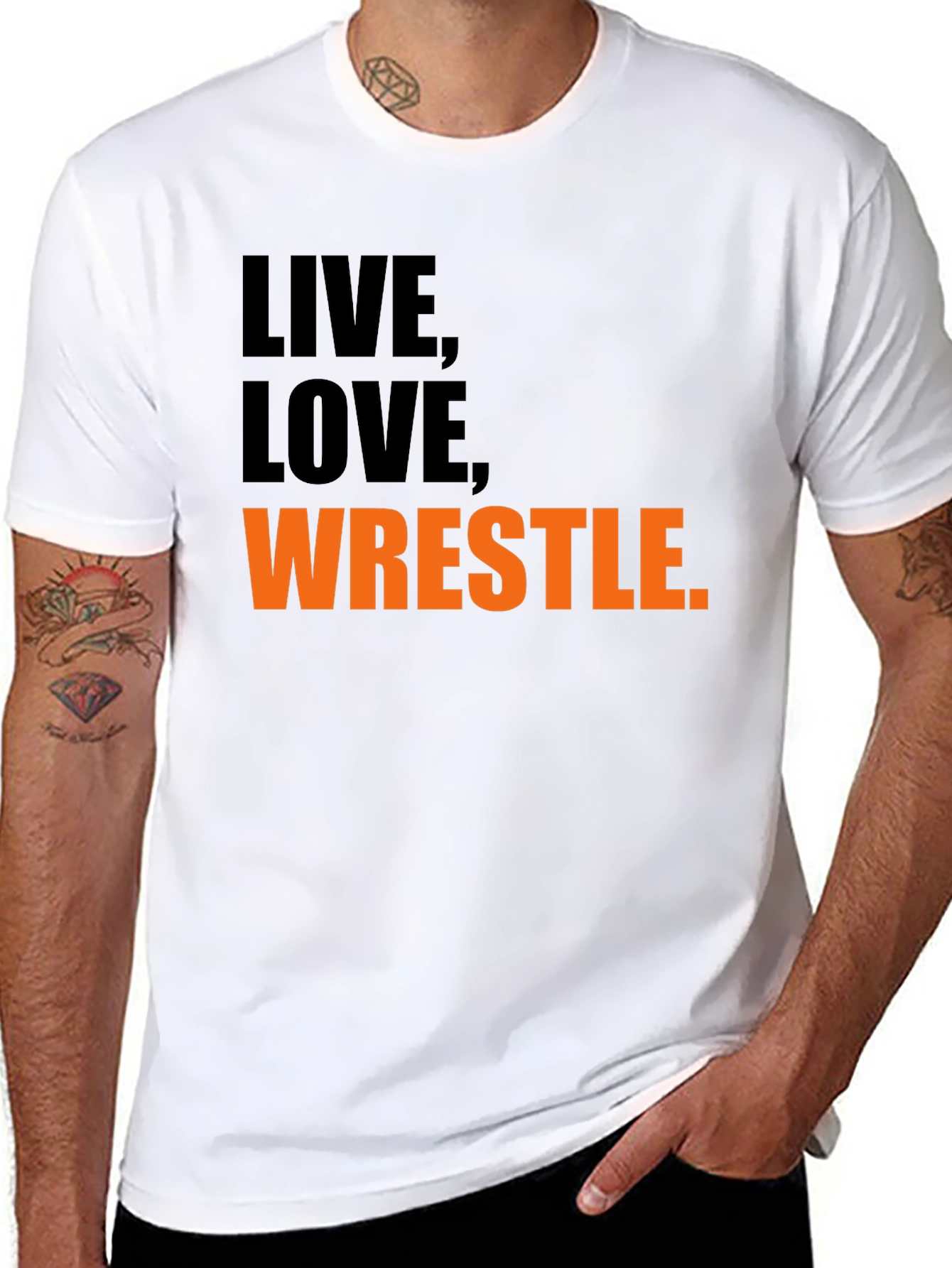 Live Love Wrestle Graphic T-Shirt