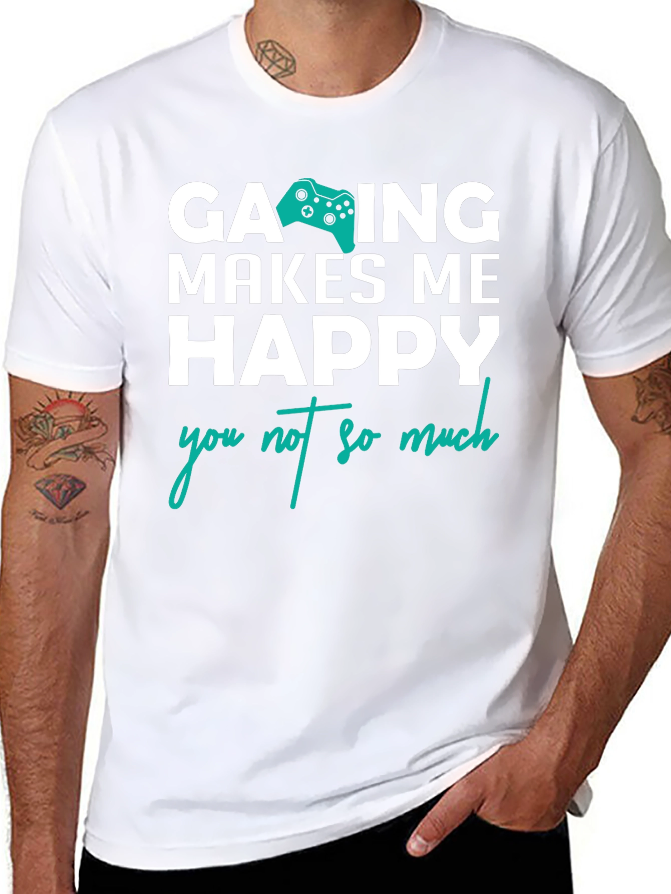 Gaming Makes Me Happy T-Shirt - Gamer Gift