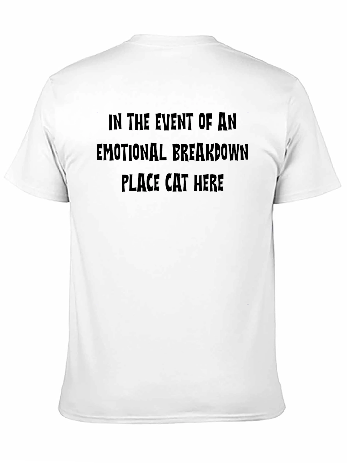 Emotional Breakdown Cat T-Shirt - Soft Cotton Comfort
