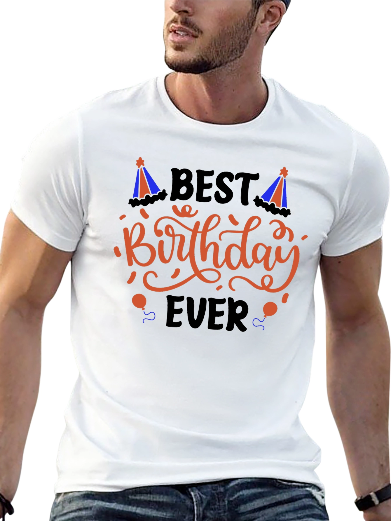 Best Birthday Ever Graphic T-Shirt - Black