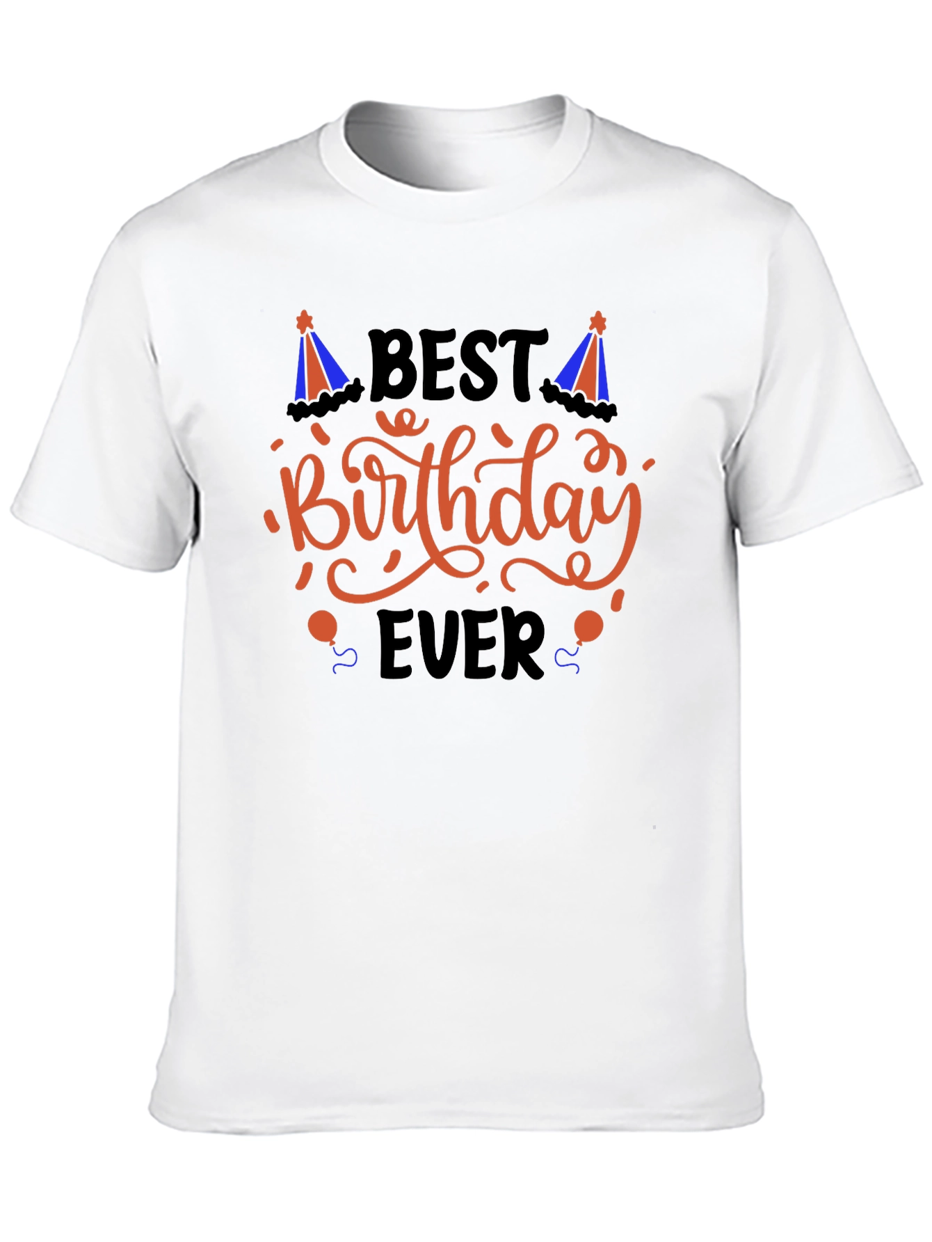 Best Birthday Ever Graphic T-Shirt - Black