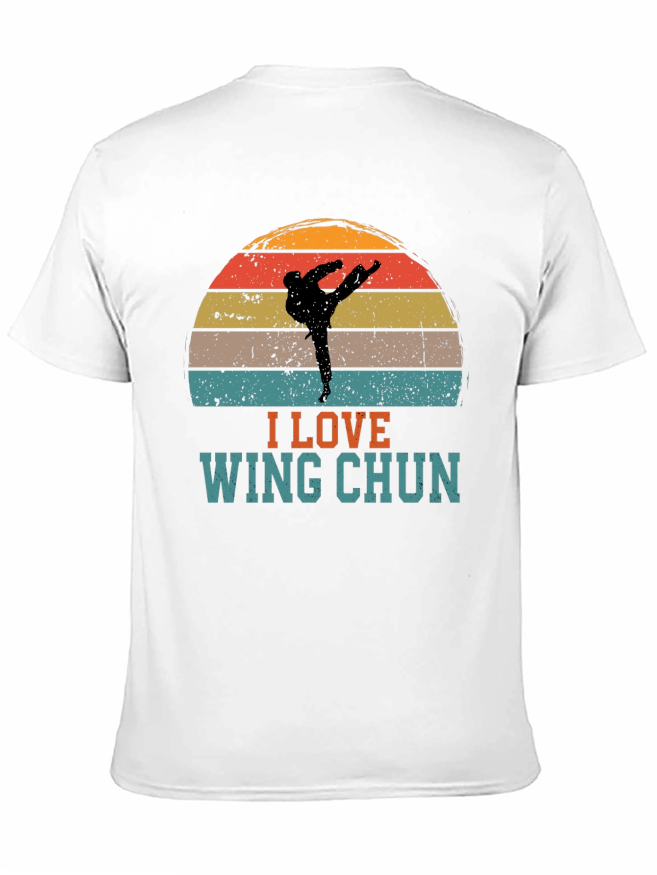 I Love Wing Chun Sunset Graphic Tee