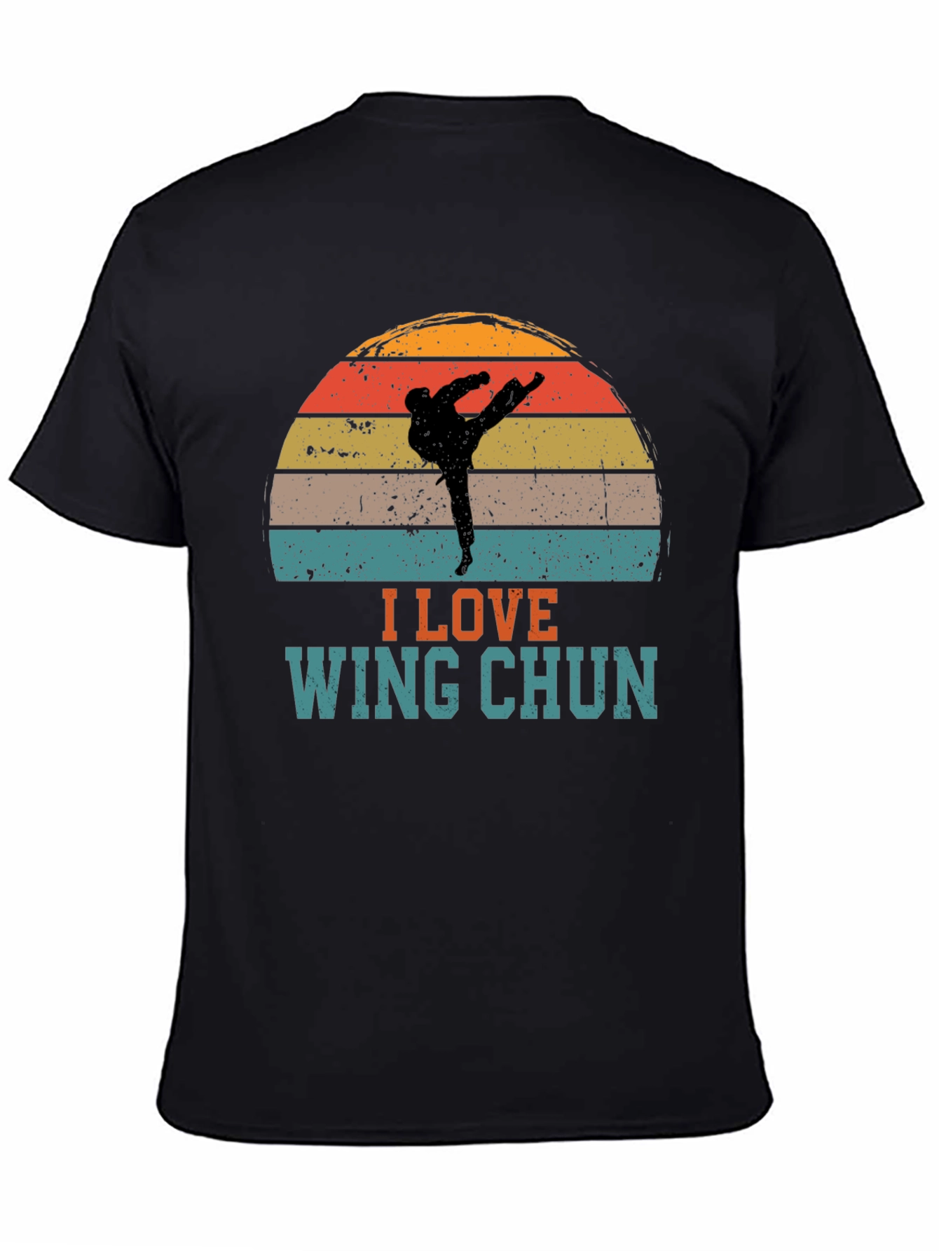 I Love Wing Chun Sunset Graphic Tee