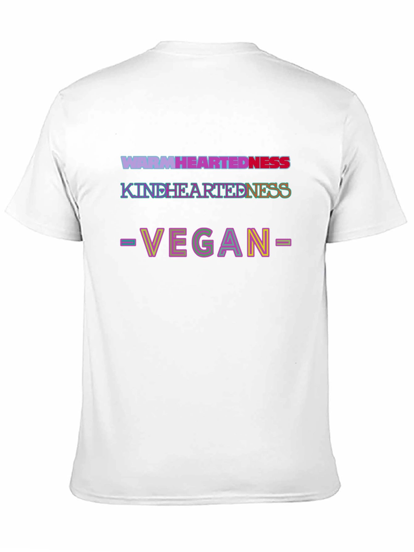 Vegan Warm-Kind Heartedness Black T-Shirt