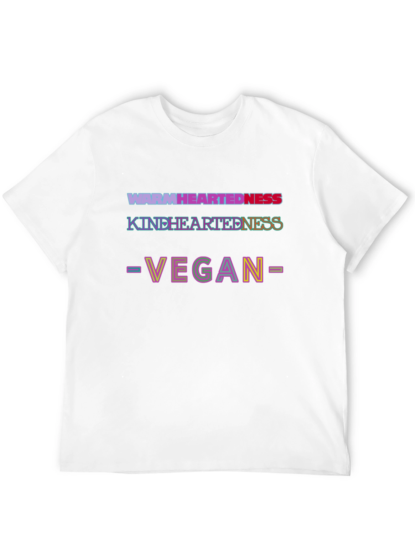 Vegan Warm-Kind Heartedness Black T-Shirt