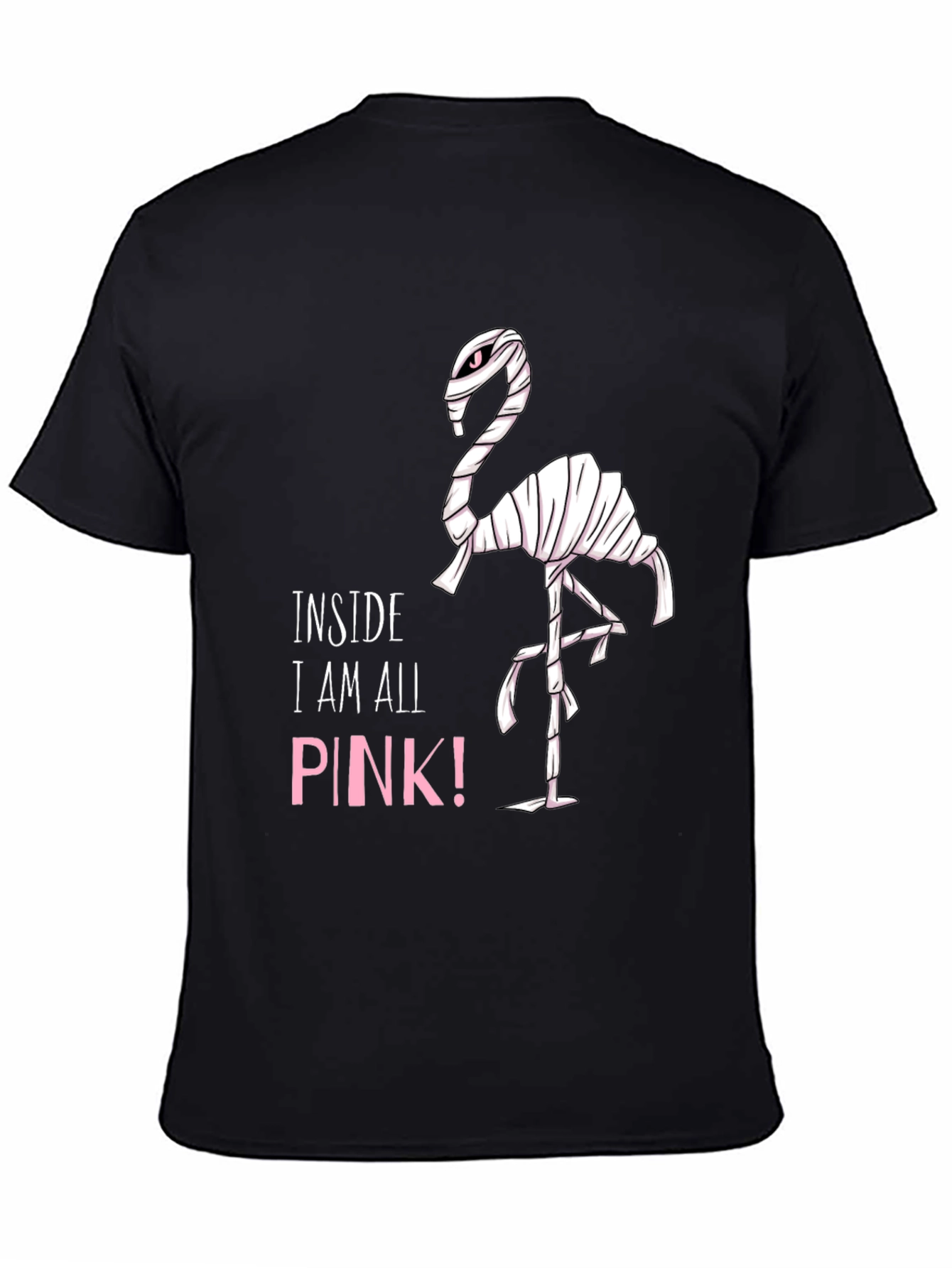 Pink Flamingo Mummy Graphic T-Shirt