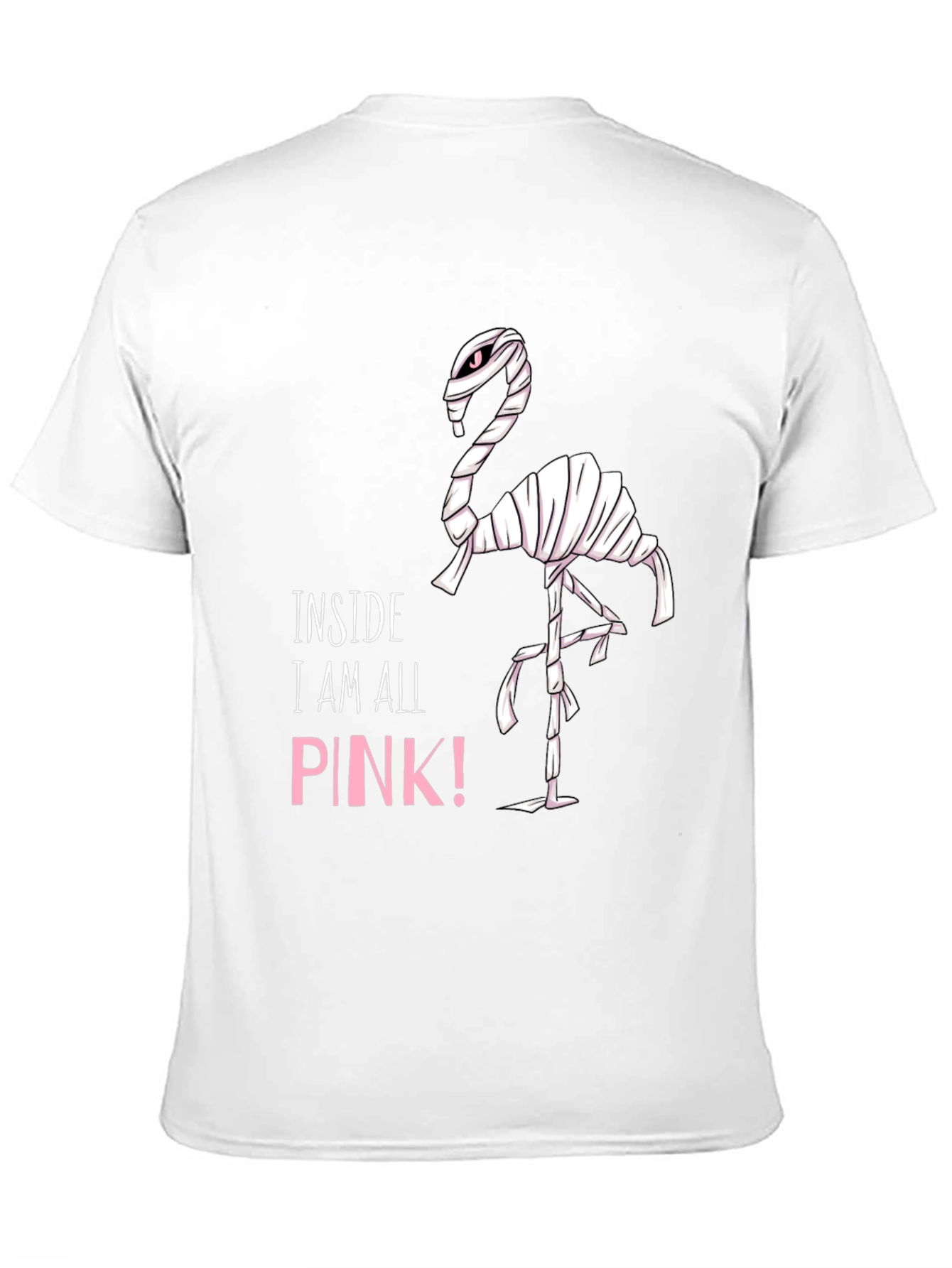 Pink Flamingo Mummy Graphic T-Shirt