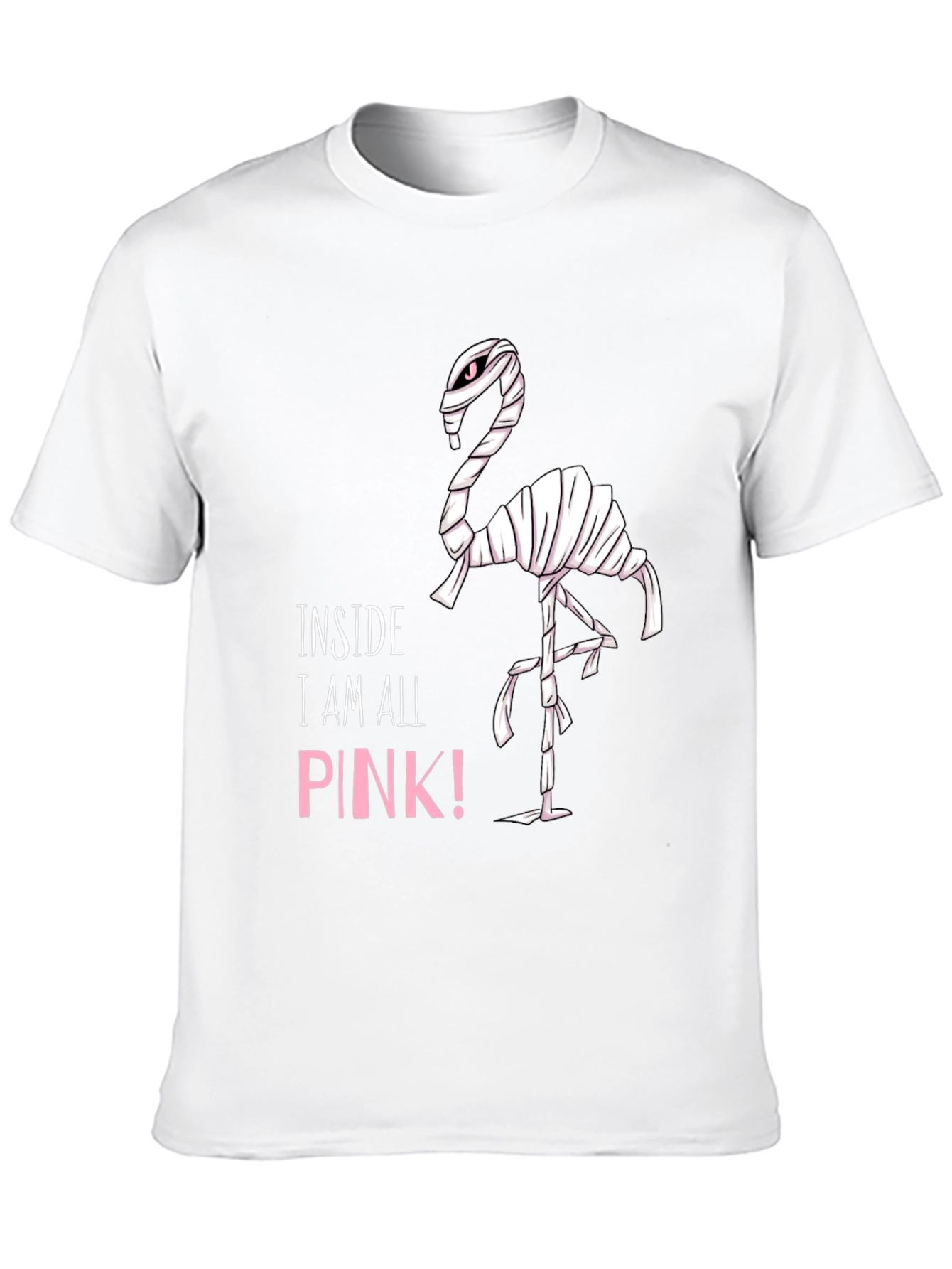 Pink Flamingo Mummy Graphic T-Shirt