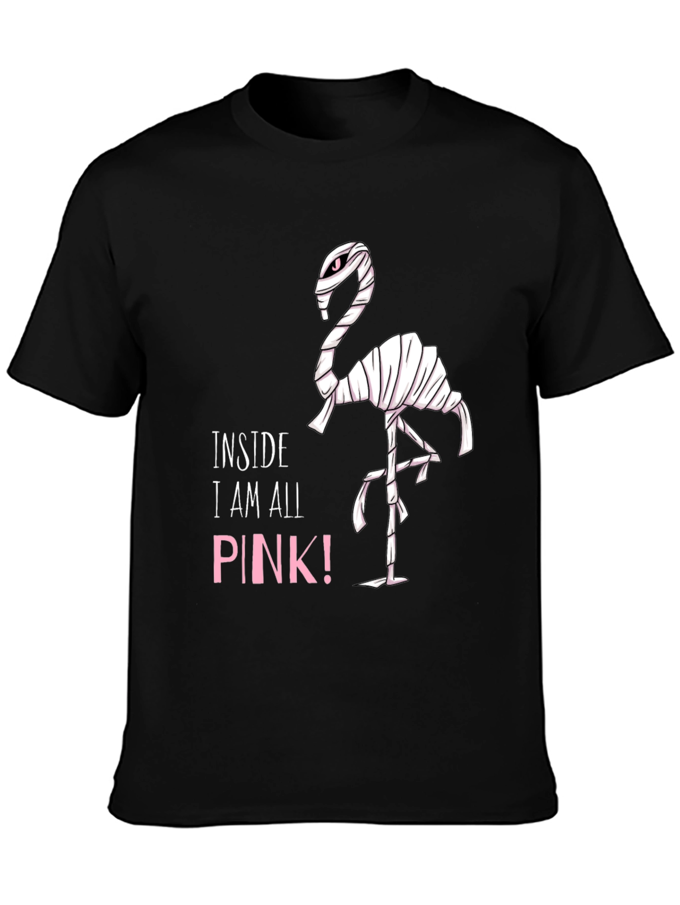 Pink Flamingo Mummy Graphic T-Shirt