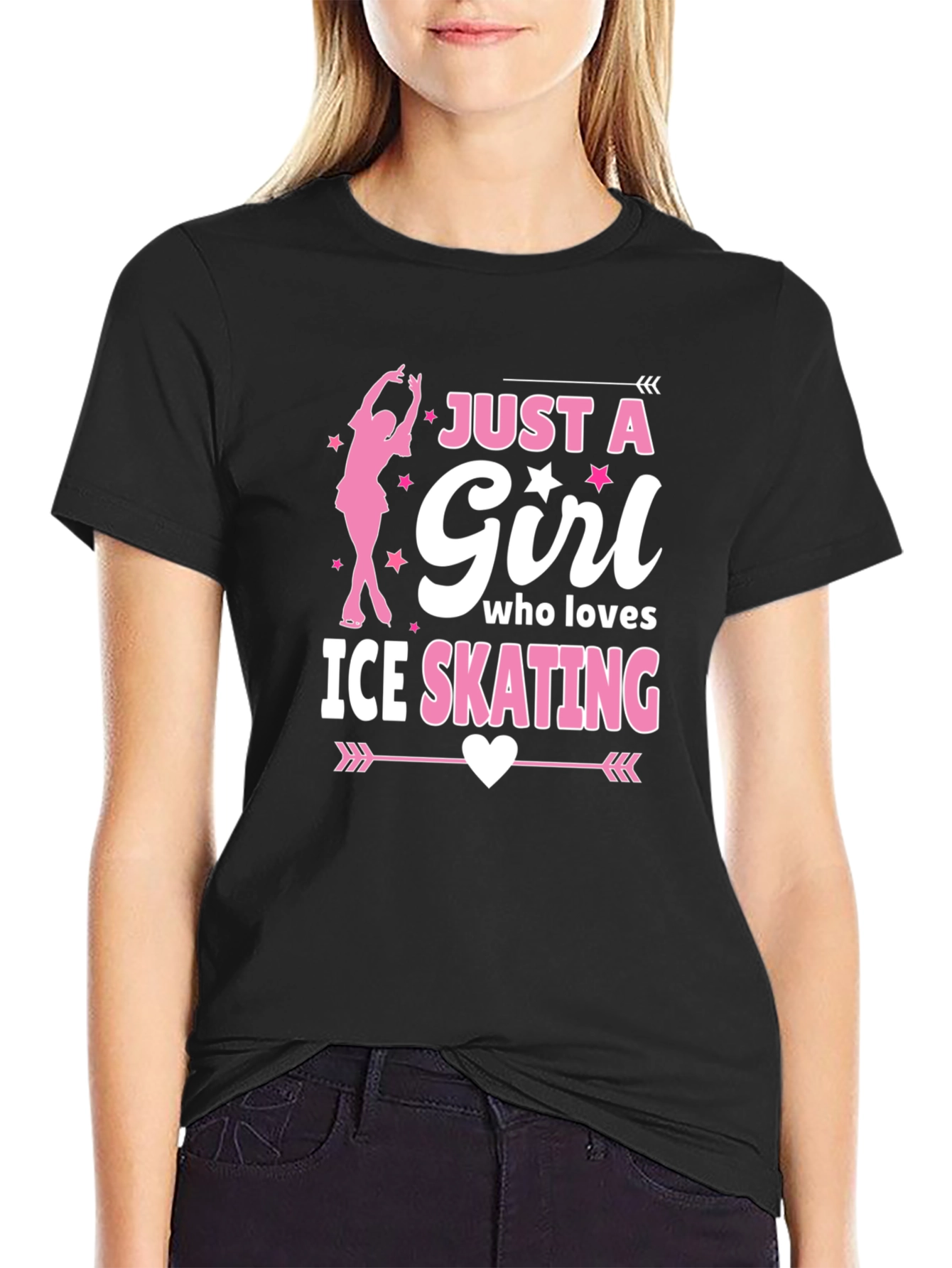 Girl Who Loves Ice Skating T-Shirt