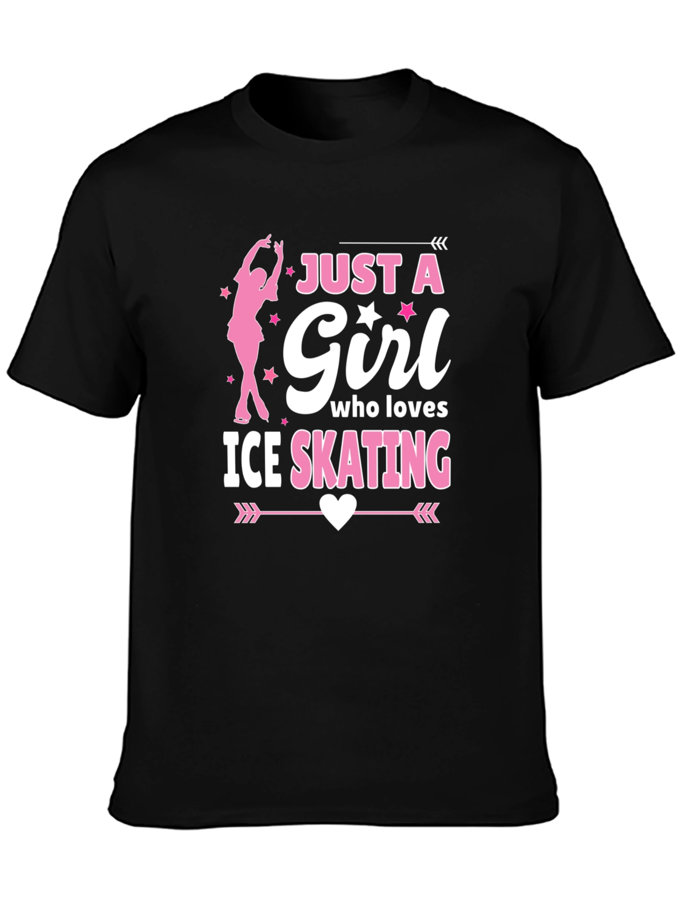 Girl Who Loves Ice Skating T-Shirt