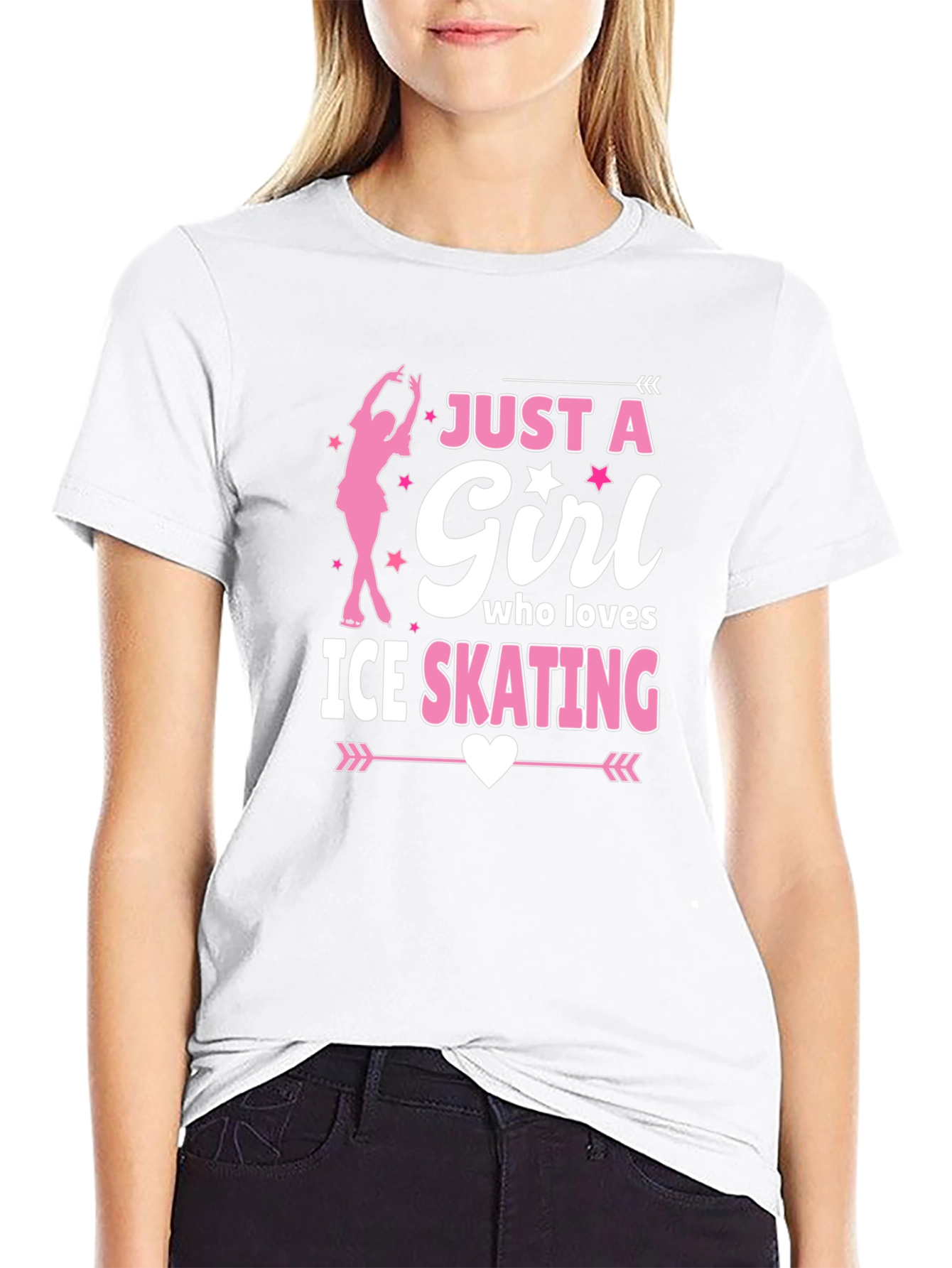 Girl Who Loves Ice Skating T-Shirt