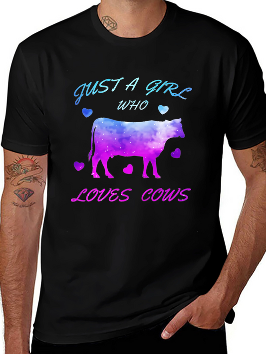 Just A Girl Who Loves Cows T-Shirt
