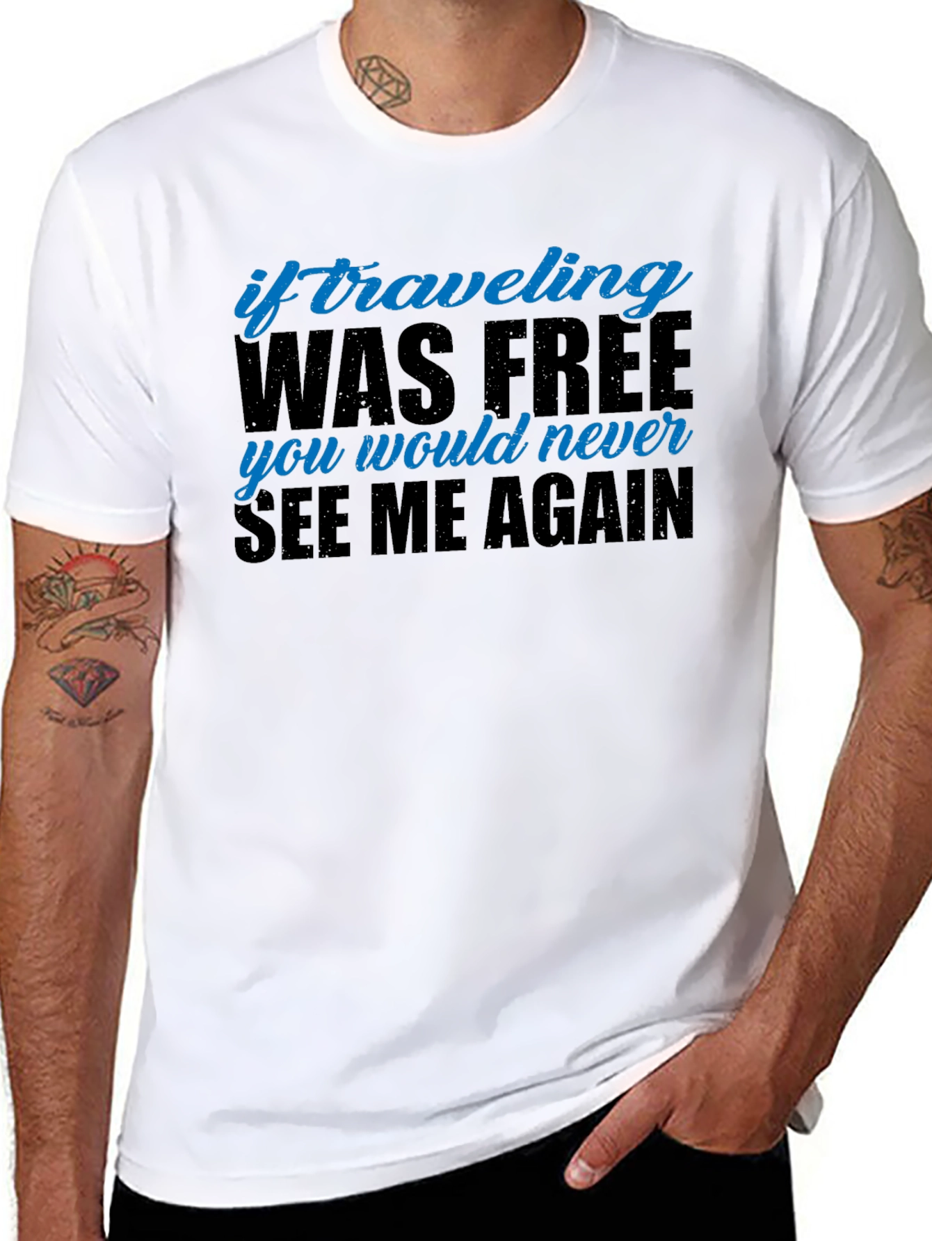 Funny Travel T-Shirt - If Traveling Was Free
