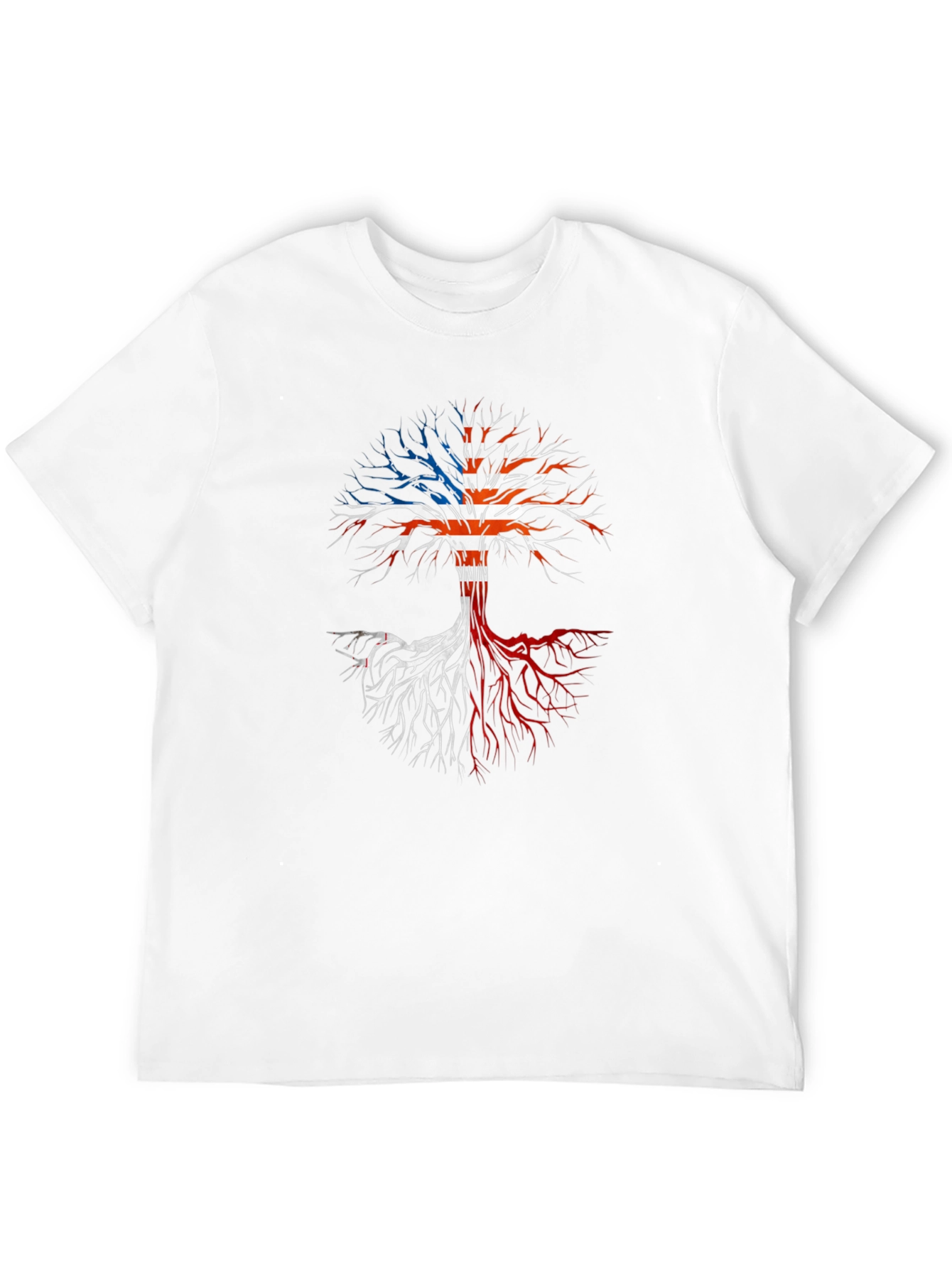 USA Flag Tree Graphic T-Shirt
