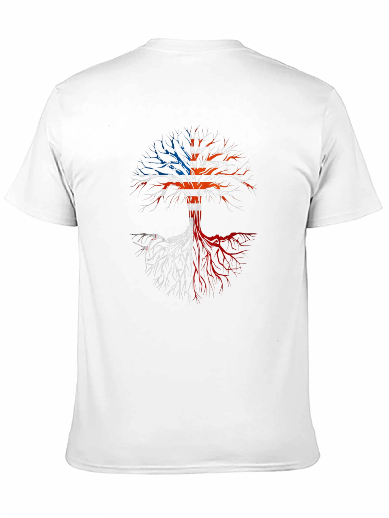 USA Flag Tree Graphic T-Shirt