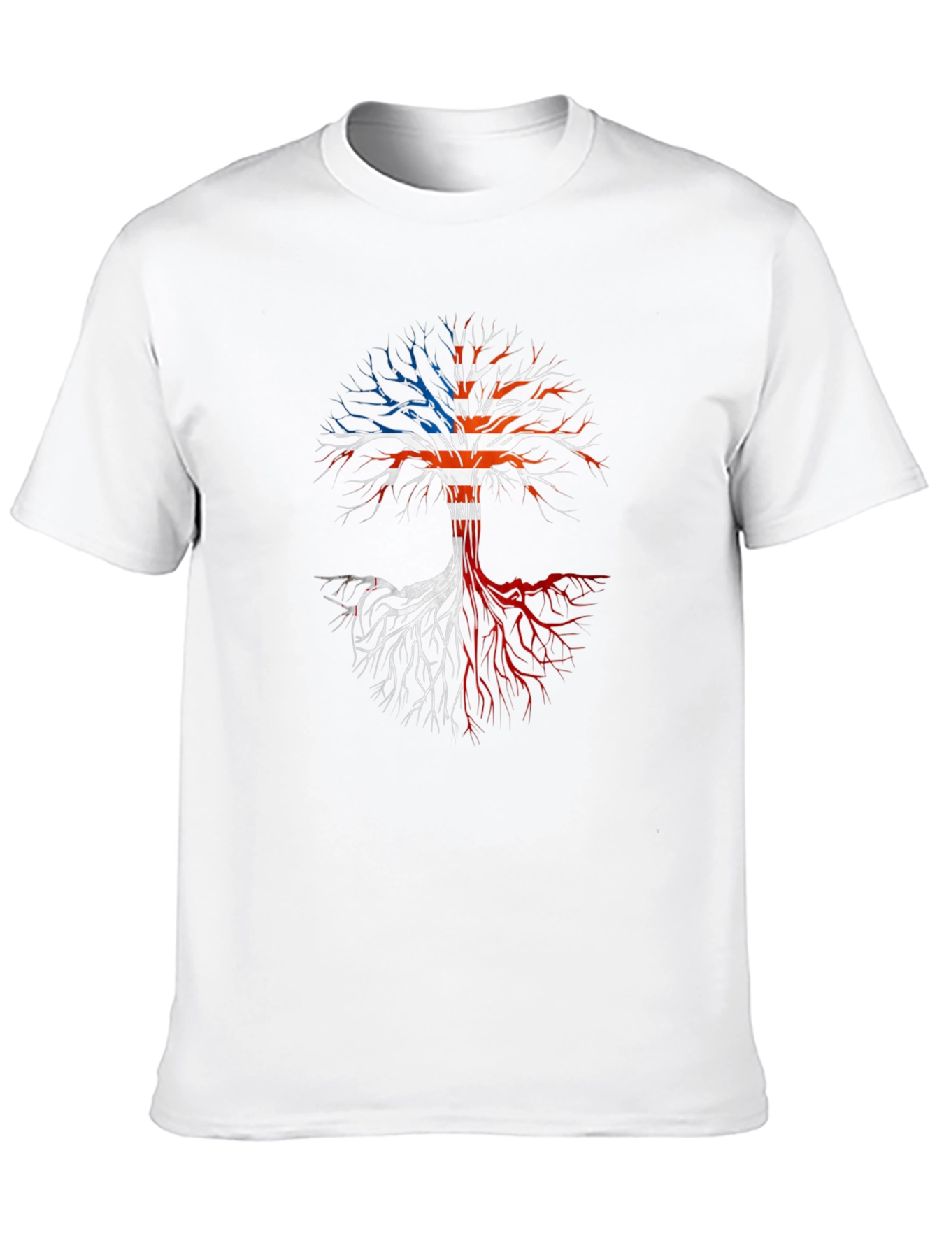 USA Flag Tree Graphic T-Shirt