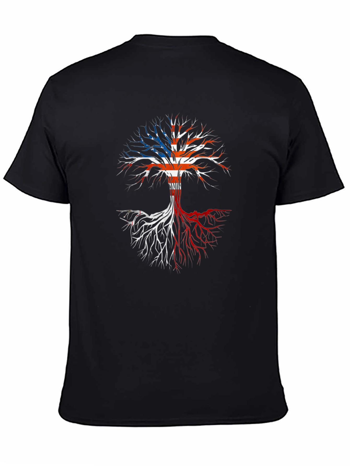 USA Flag Tree Graphic T-Shirt