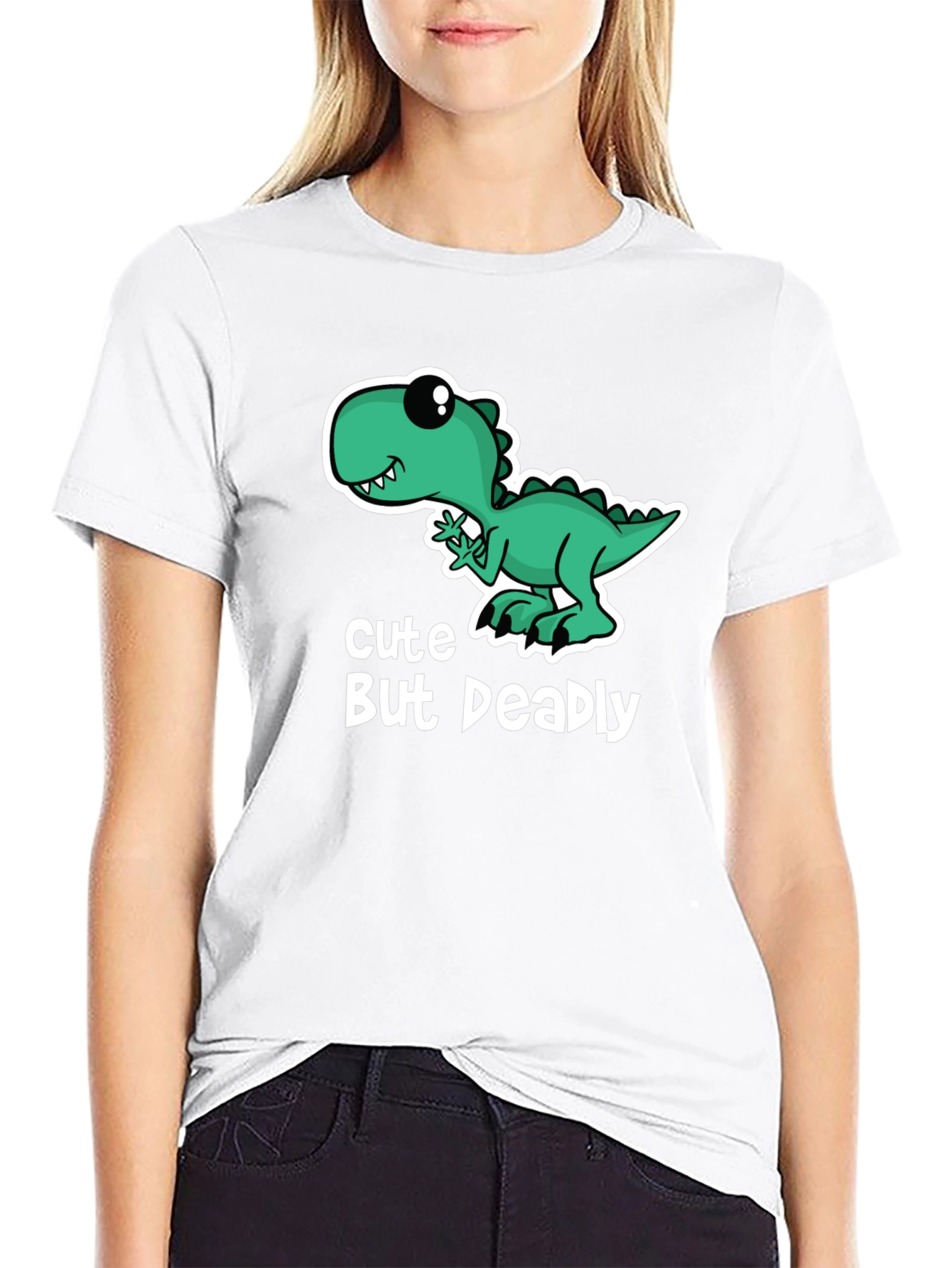Cute But Deadly Dinosaur Graphic Tee