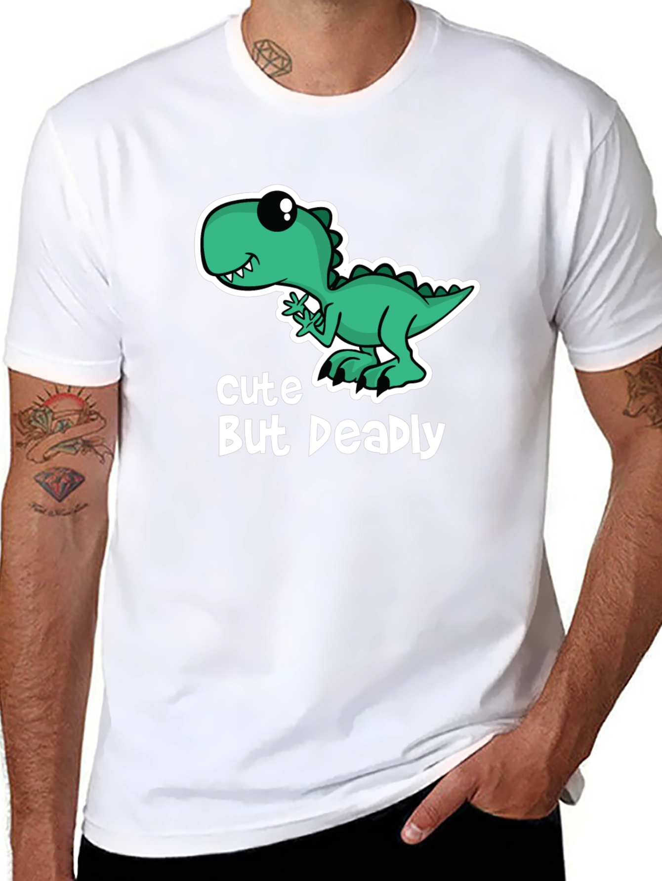 Cute But Deadly Dinosaur Graphic Tee