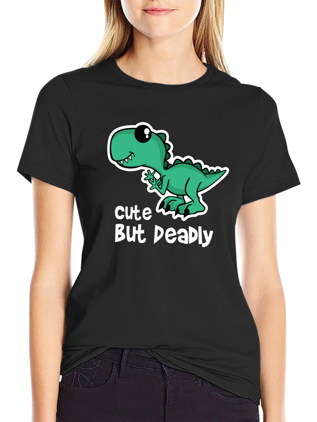Cute But Deadly Dinosaur Graphic Tee