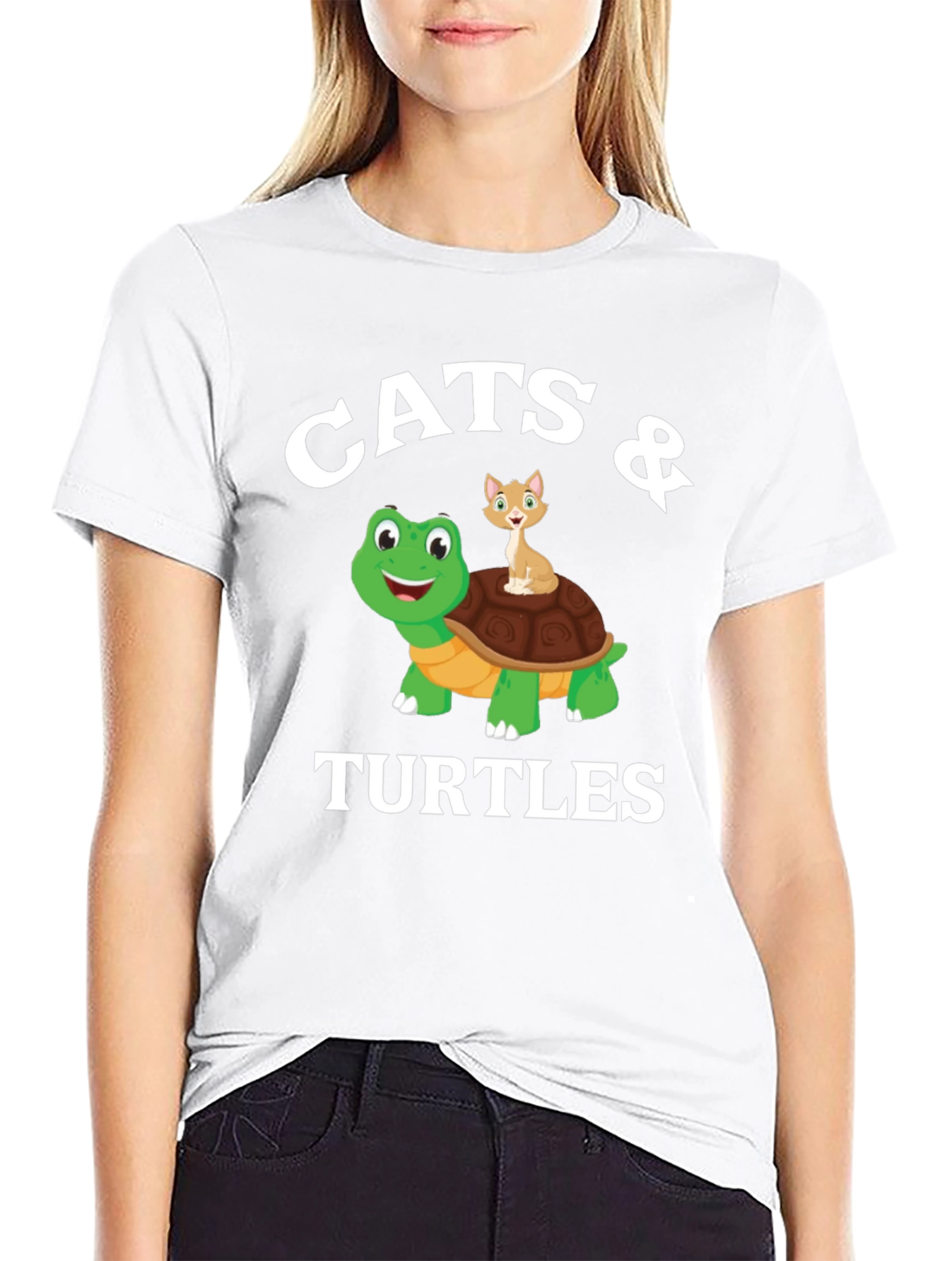 Cats & Turtles Graphic T-Shirt