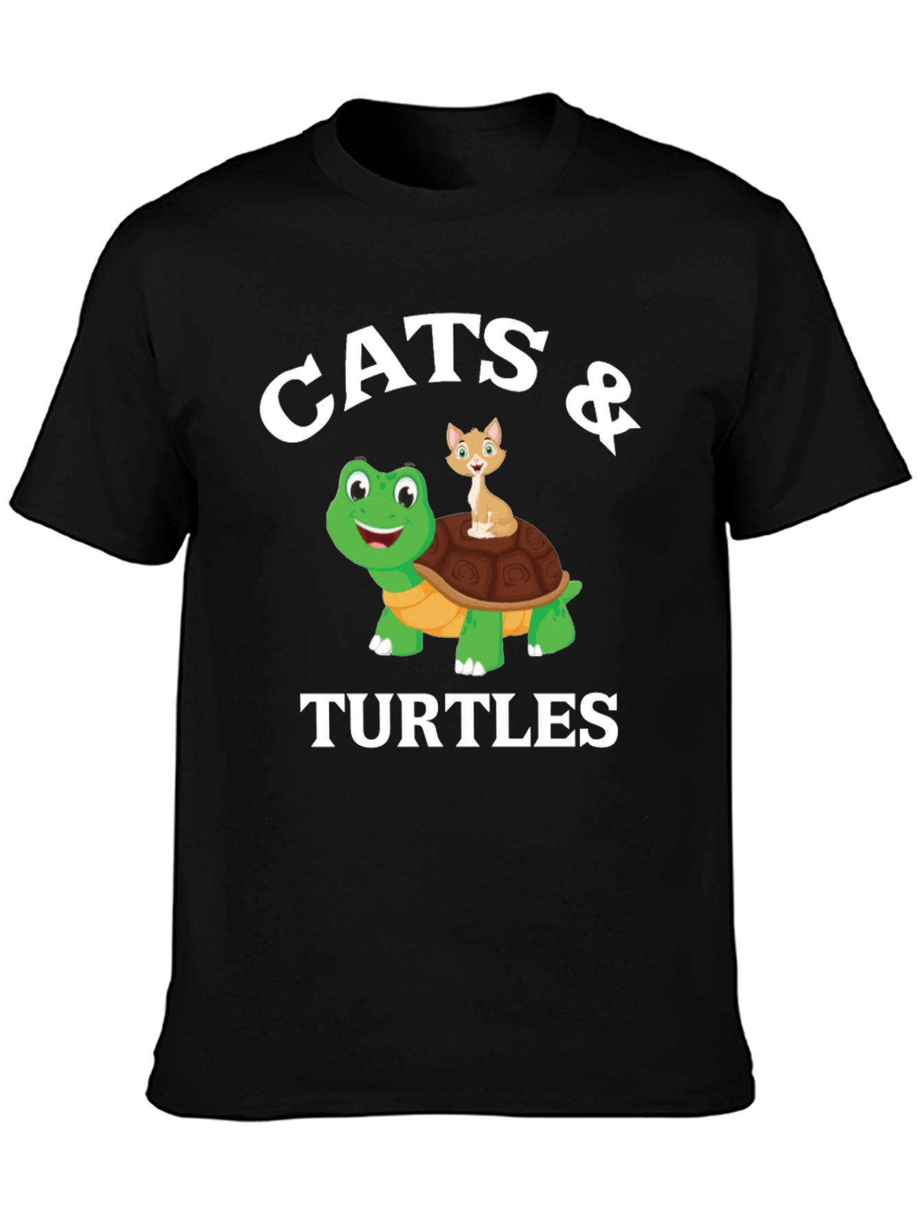 Cats & Turtles Graphic T-Shirt