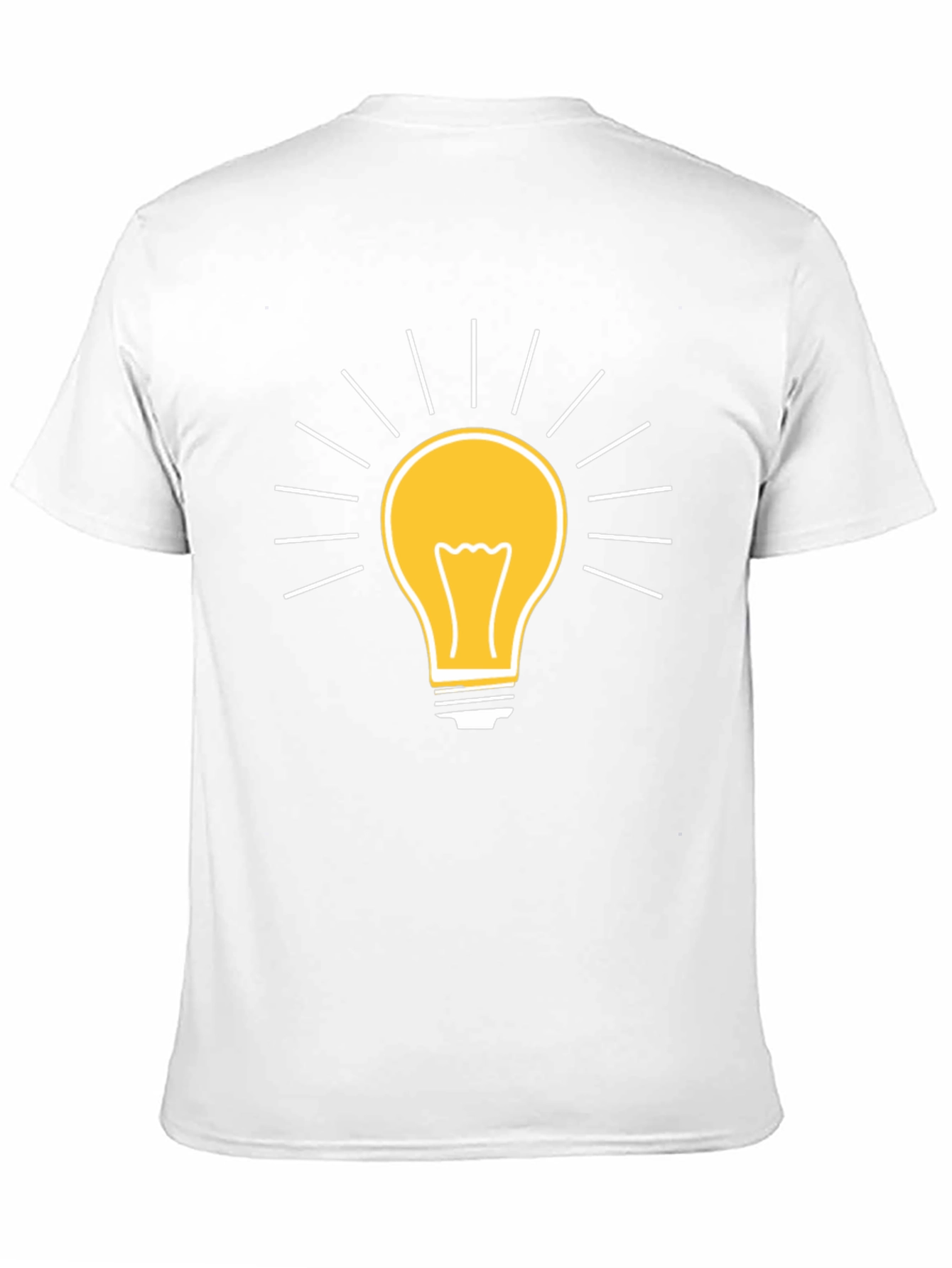 Creative Idea Light Bulb Graphic T-Shirt