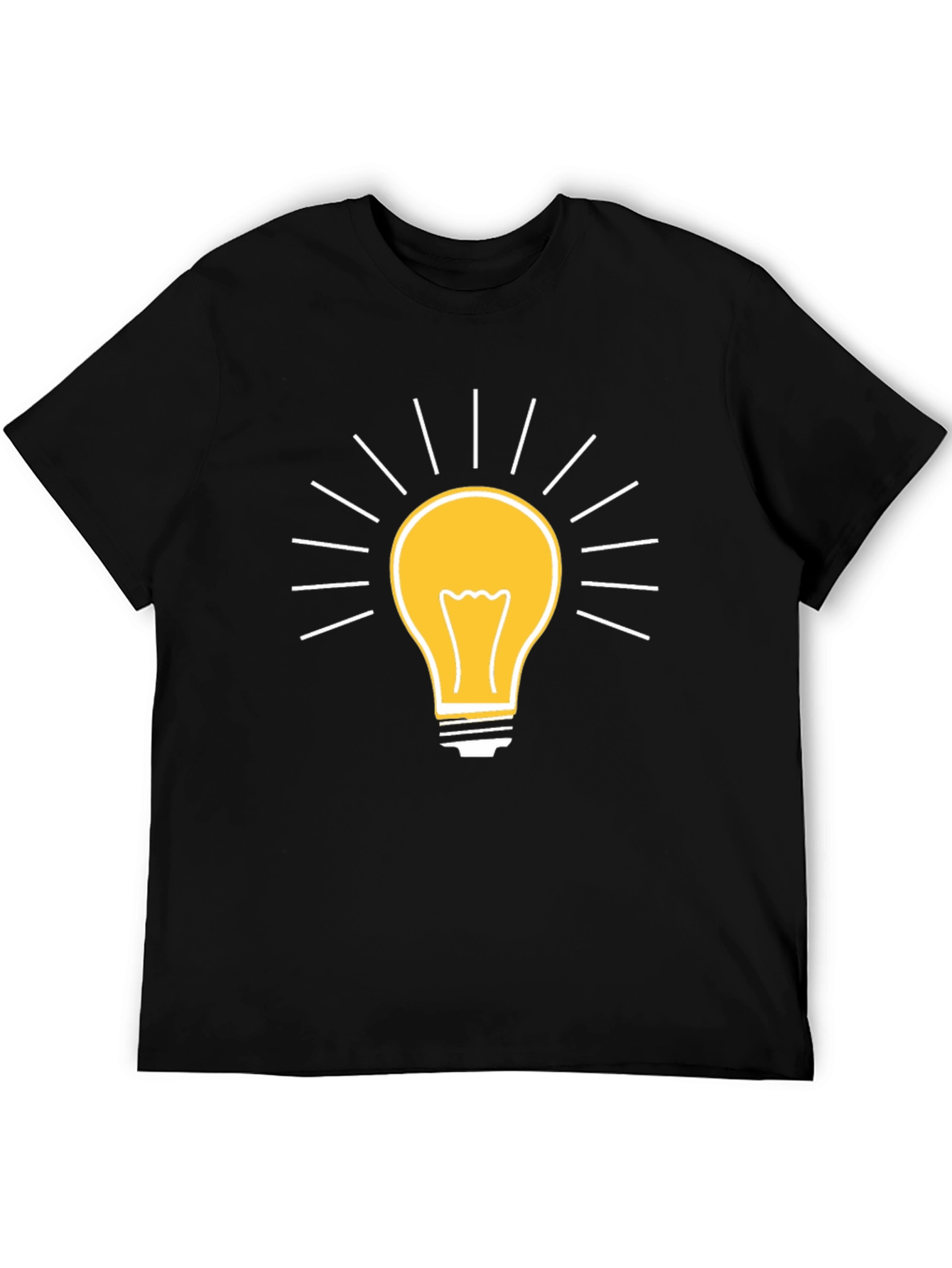 Creative Idea Light Bulb Graphic T-Shirt