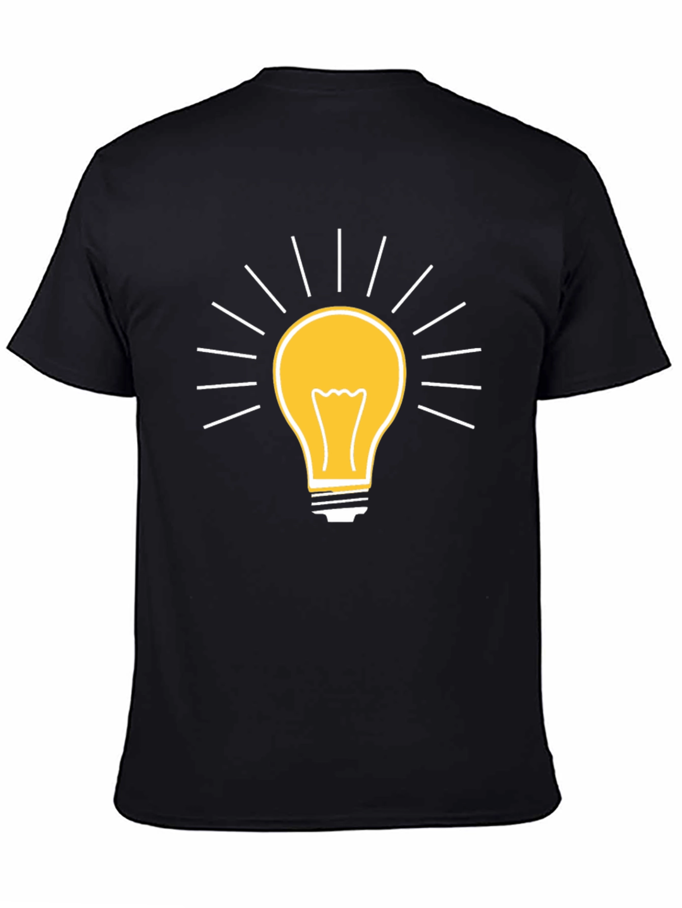 Creative Idea Light Bulb Graphic T-Shirt