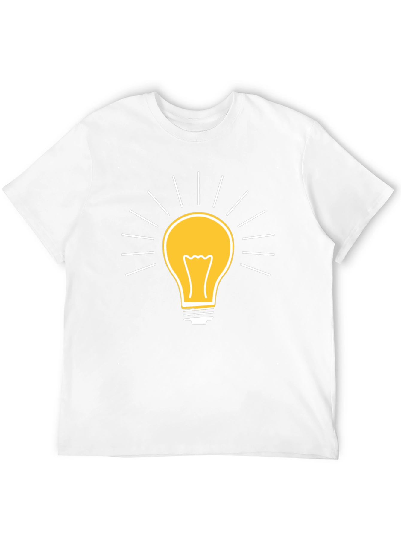 Creative Idea Light Bulb Graphic T-Shirt
