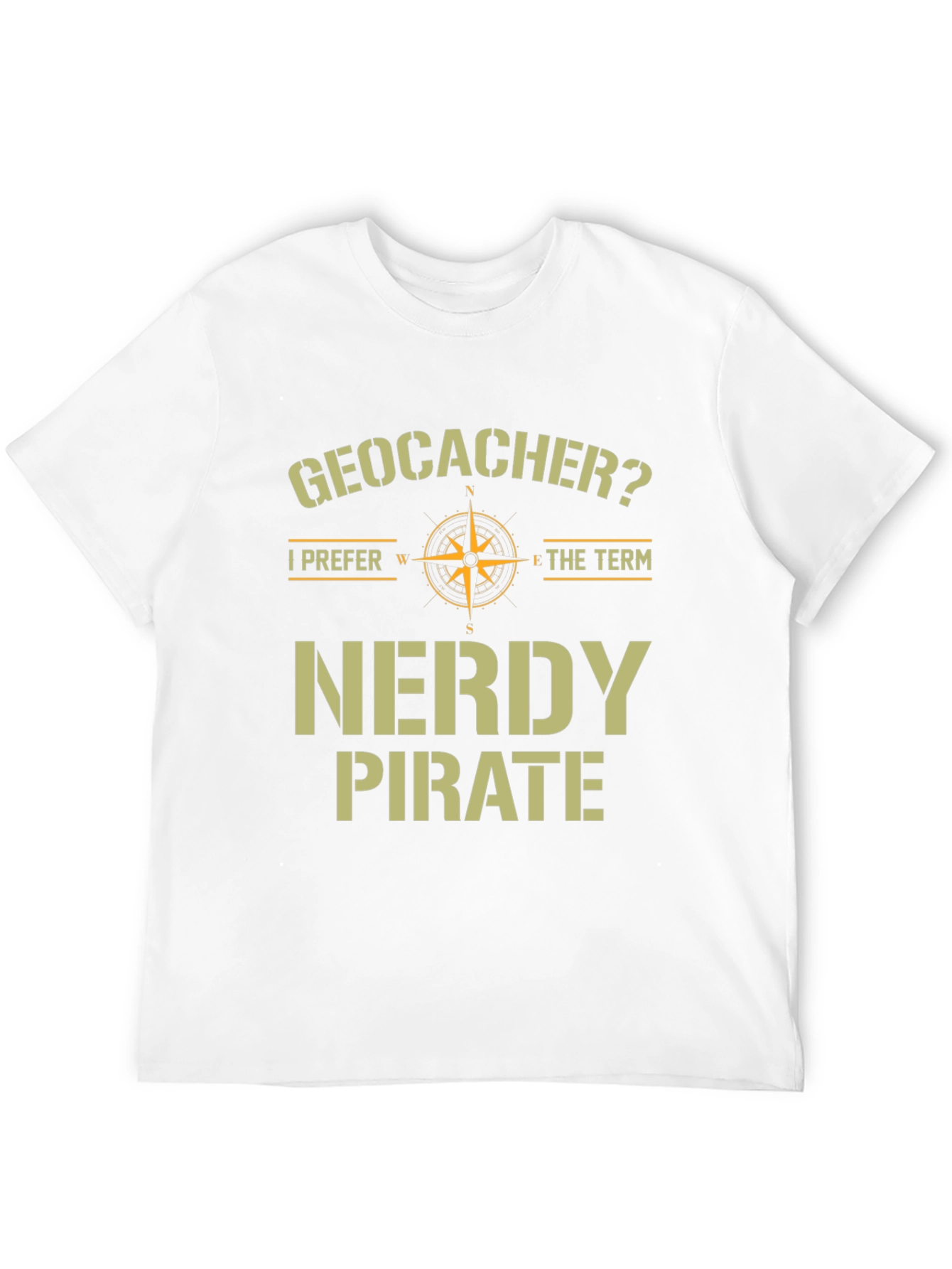 Geocacher Nerdy Pirate T-Shirt Funny Caching Tee