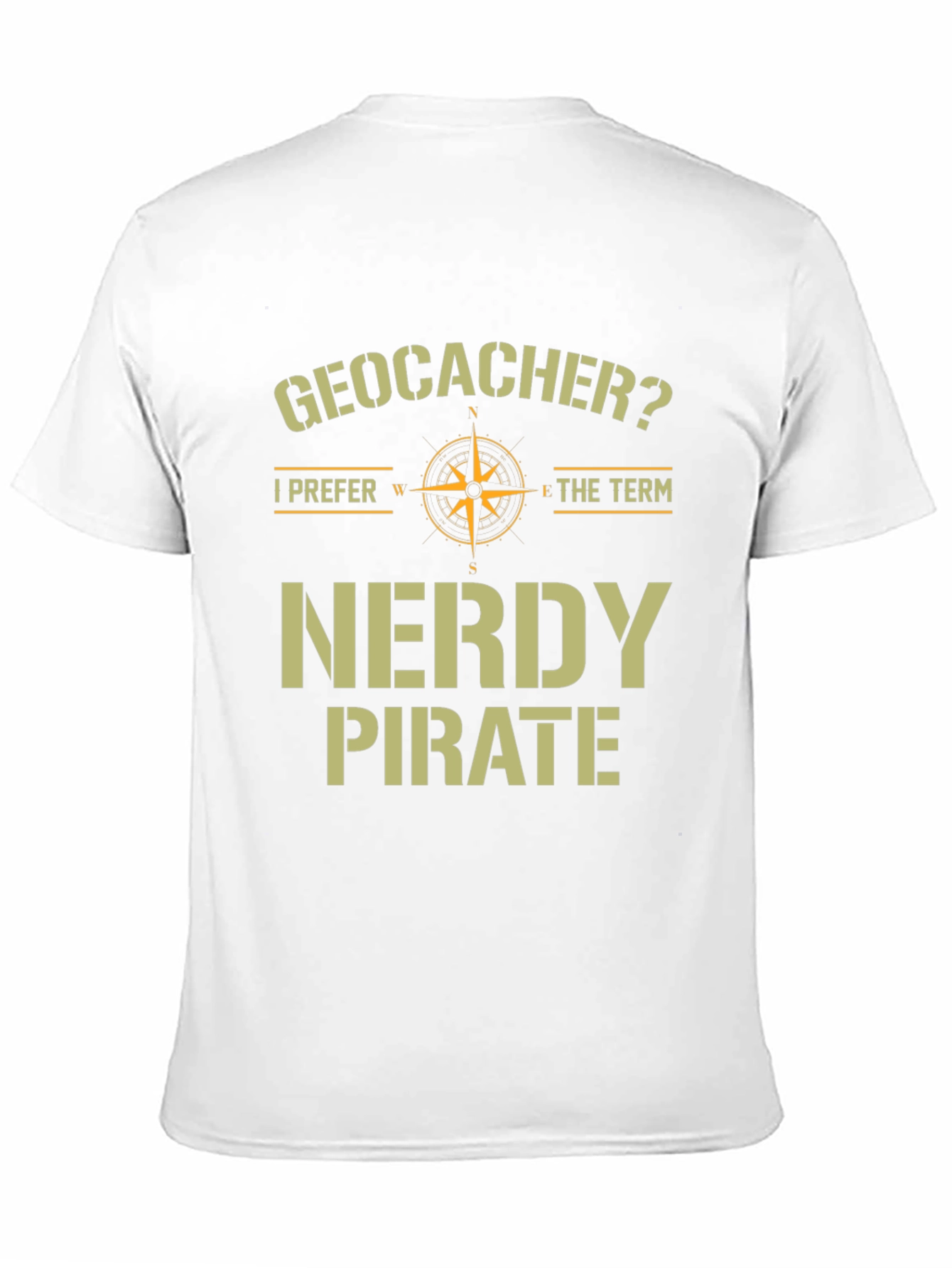 Geocacher Nerdy Pirate T-Shirt Funny Caching Tee