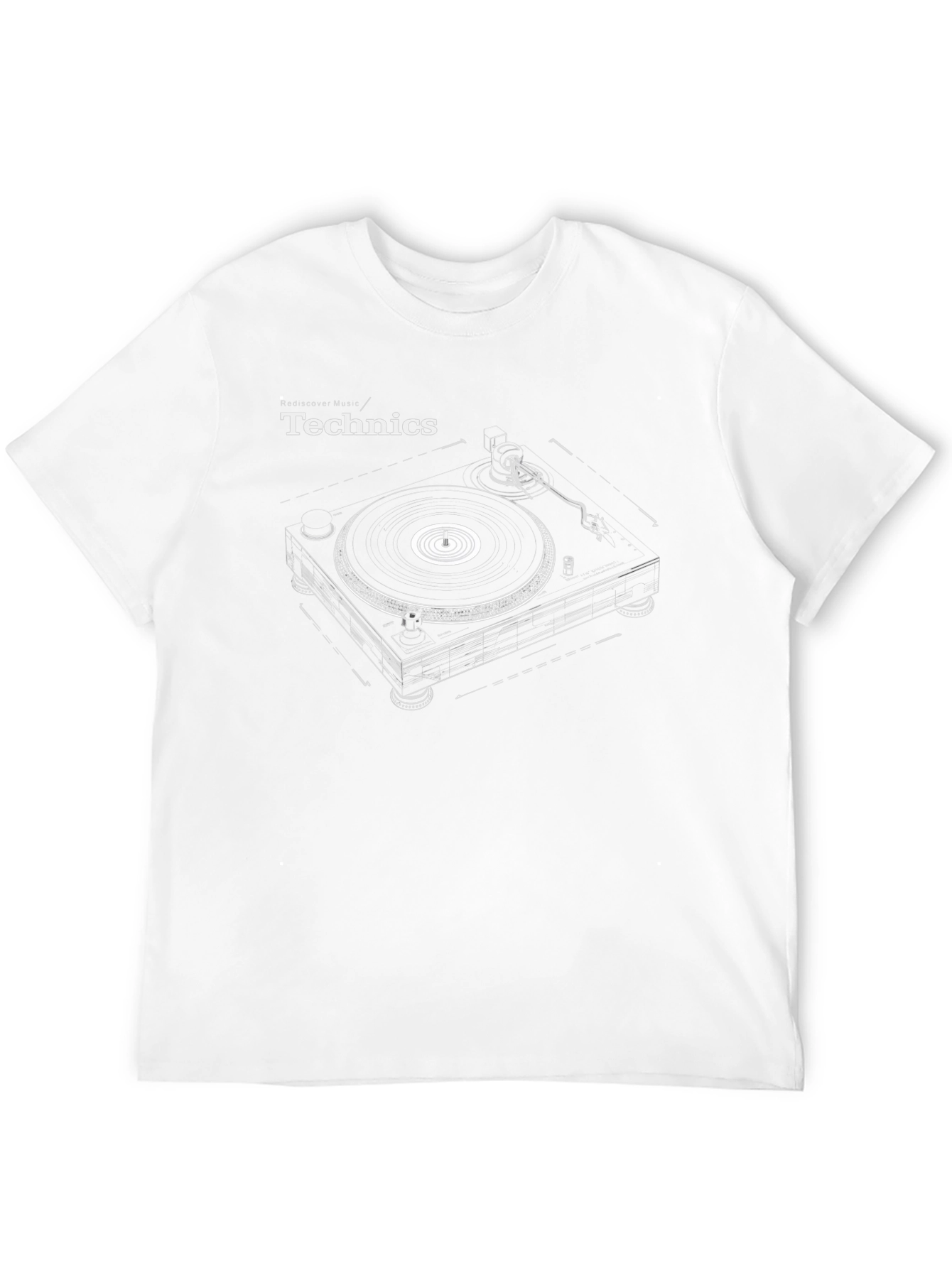 Technics Turntable Graphic T-Shirt - Retro DJ Tee