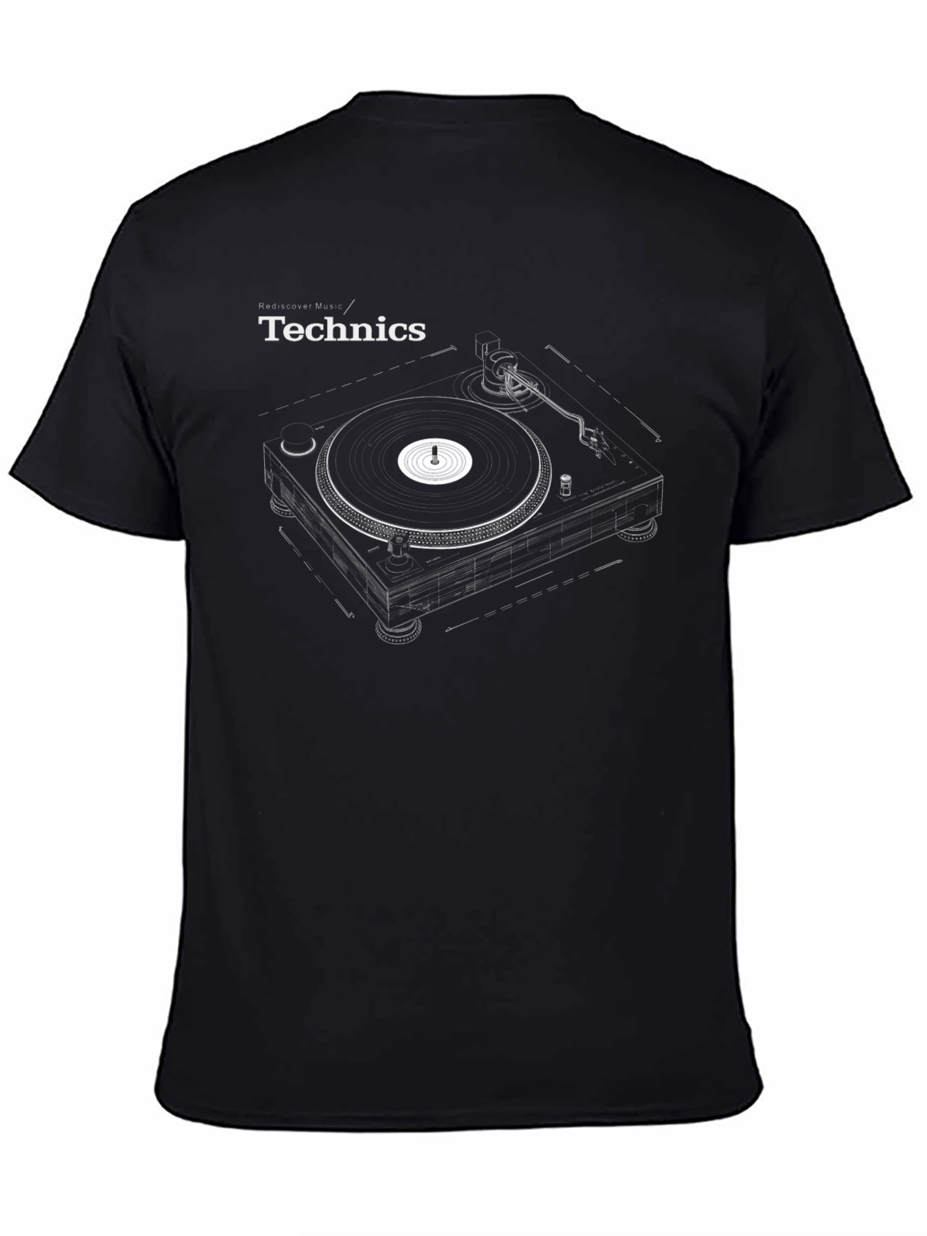 Technics Turntable Graphic T-Shirt - Retro DJ Tee