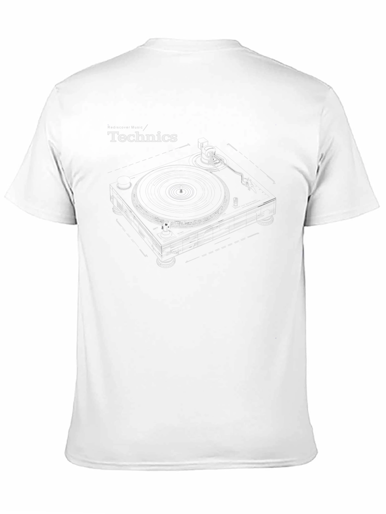 Technics Turntable Graphic T-Shirt - Retro DJ Tee