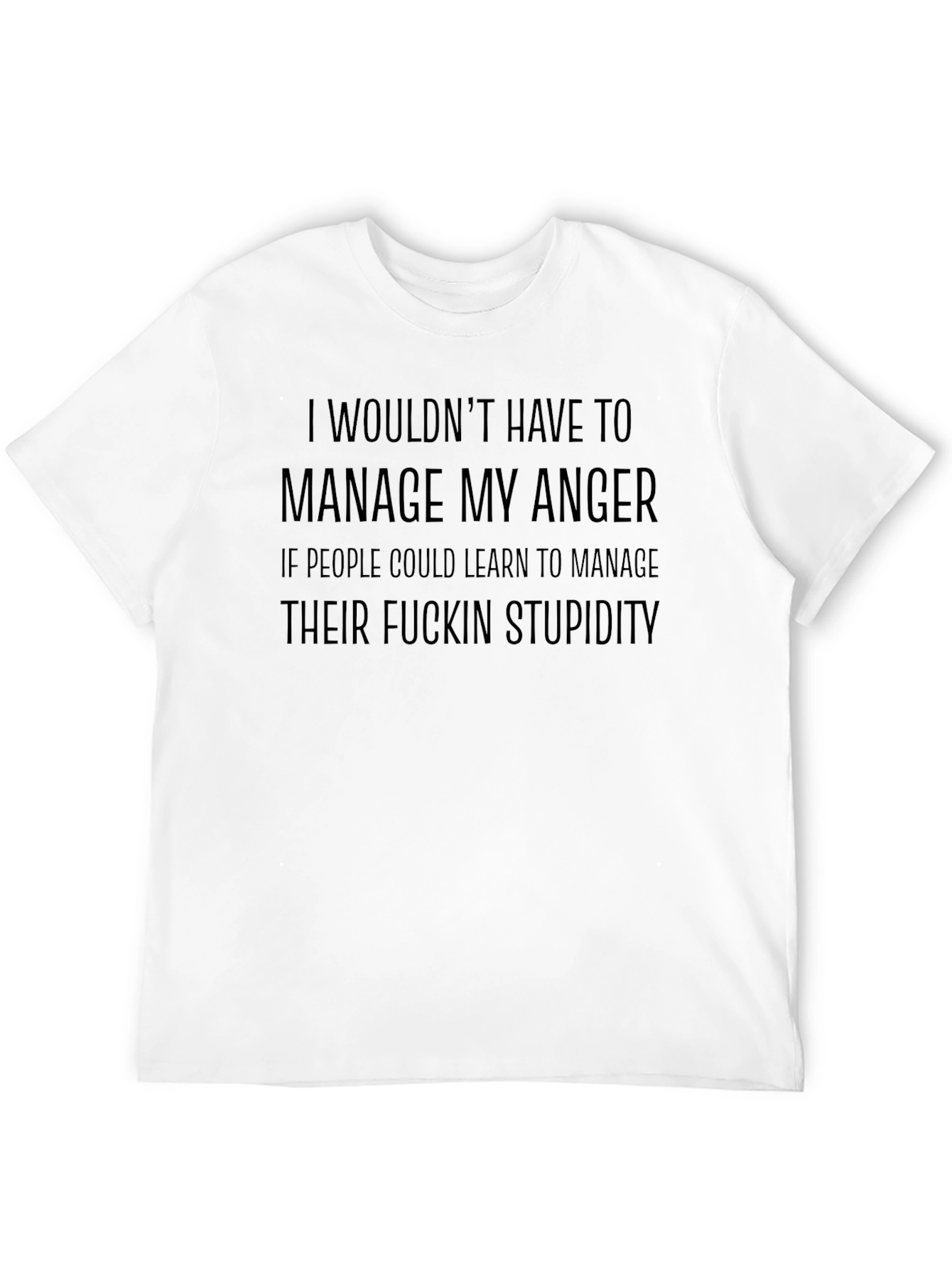 Manage My Anger Graphic Tee - Black