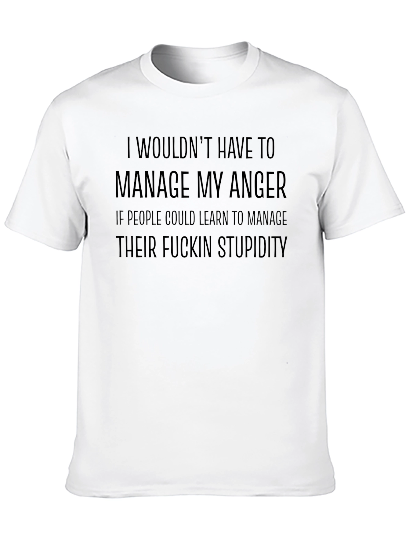 Manage My Anger Graphic Tee - Black