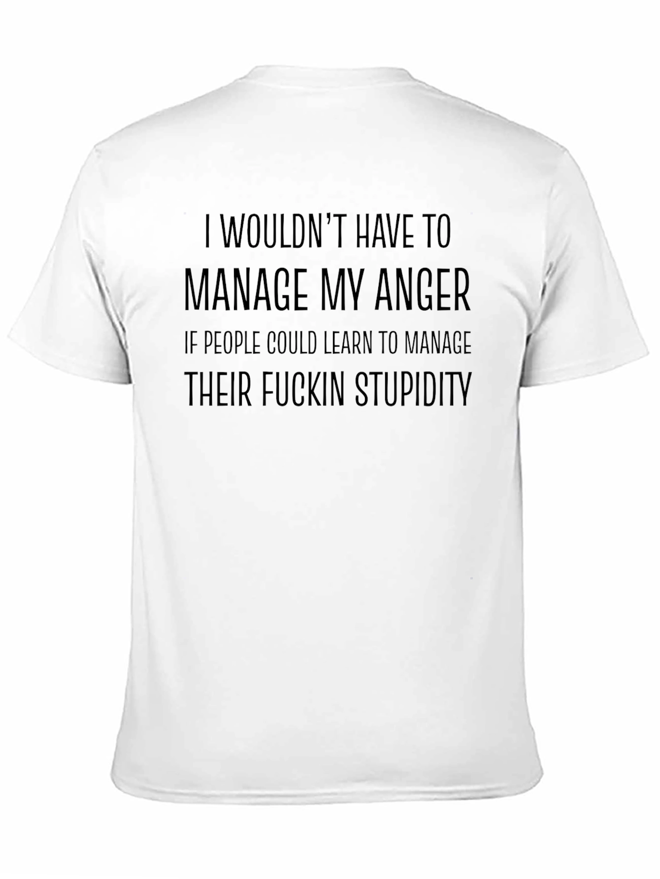 Manage My Anger Graphic Tee - Black