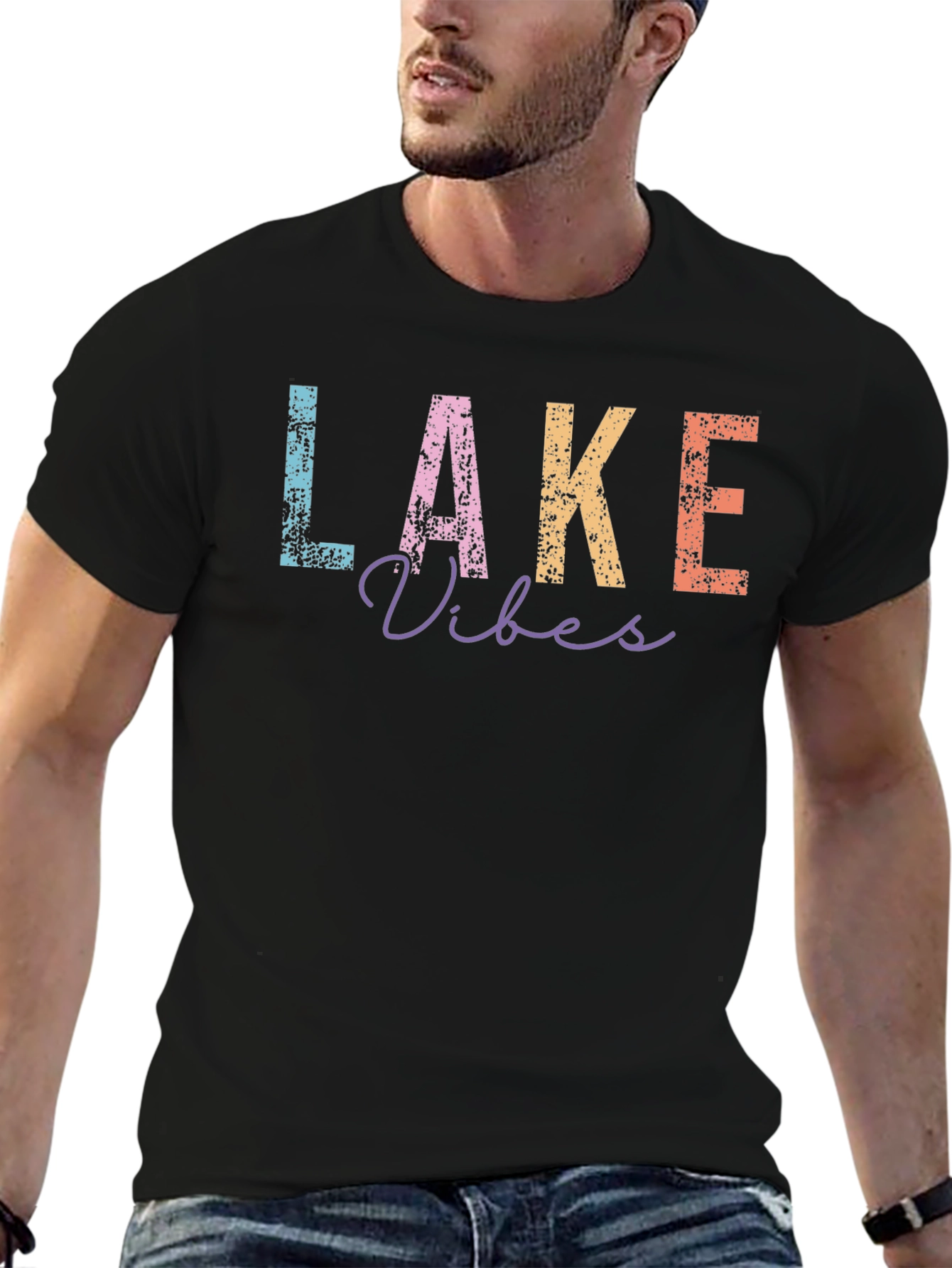 Lake Vibes Graphic Tee - Relaxed Fit