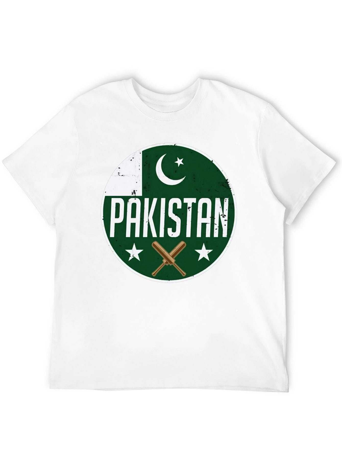 Pakistan Cricket T-Shirt - Round Flag Design