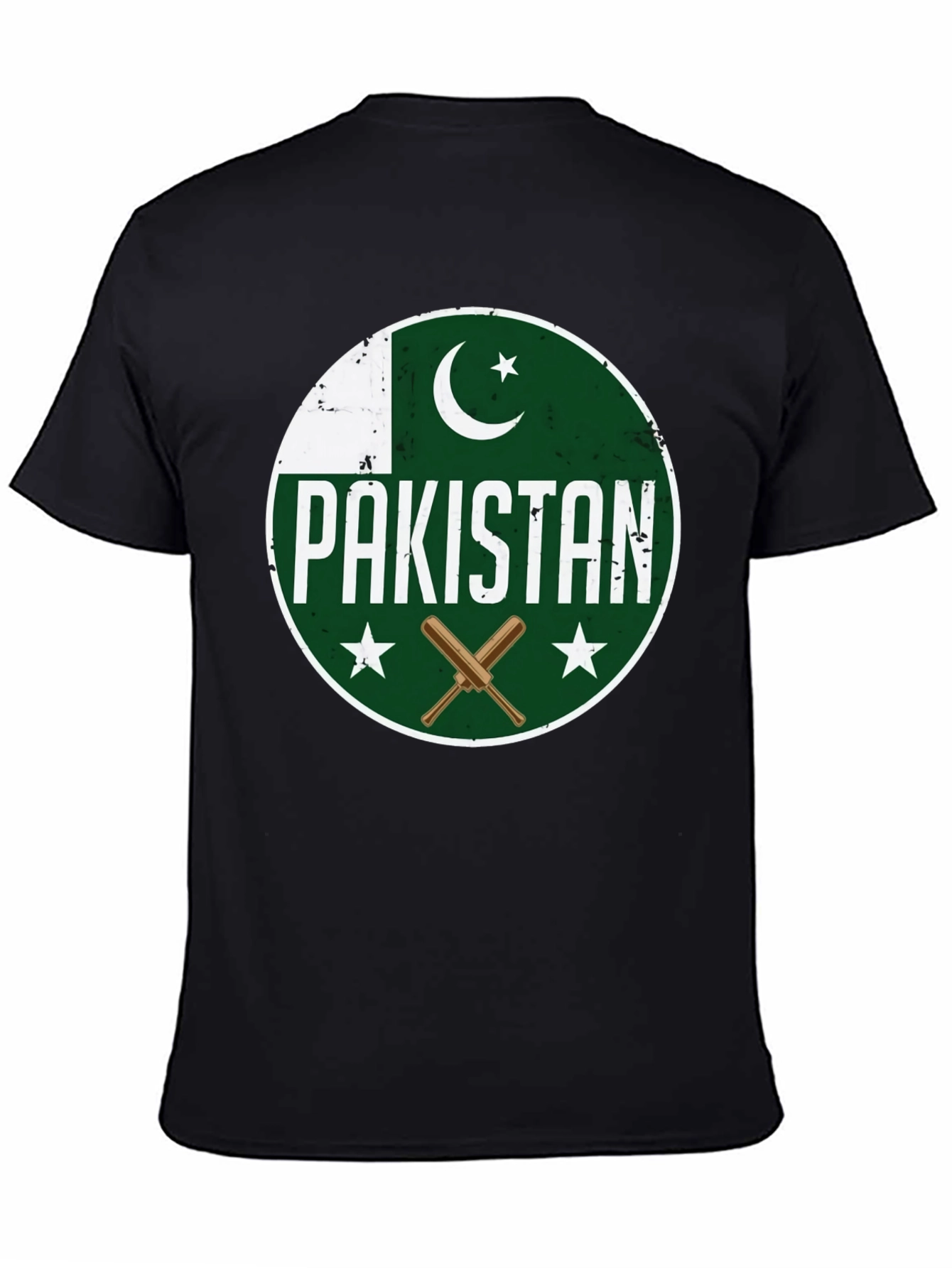 Pakistan Cricket T-Shirt - Round Flag Design