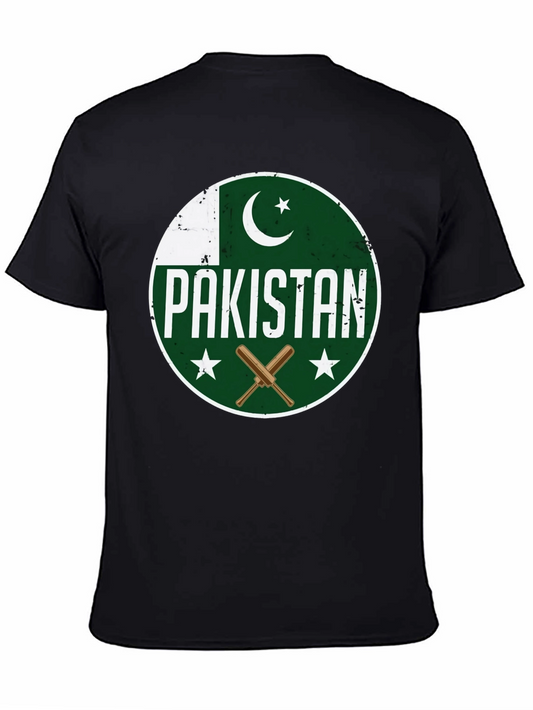 Pakistan Cricket T-Shirt - Round Flag Design