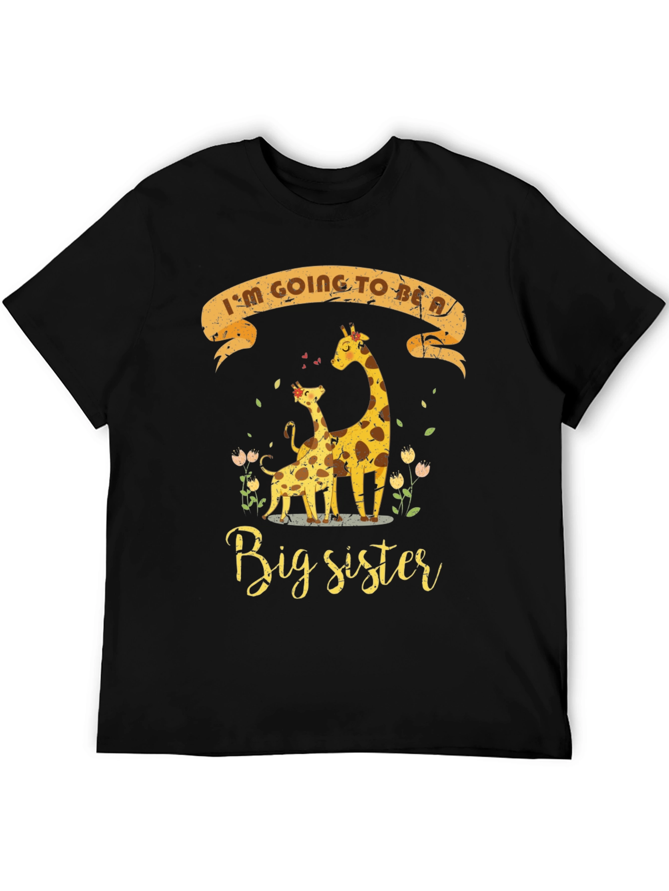 Big Sister Giraffe T-Shirt - Pregnancy Announcement