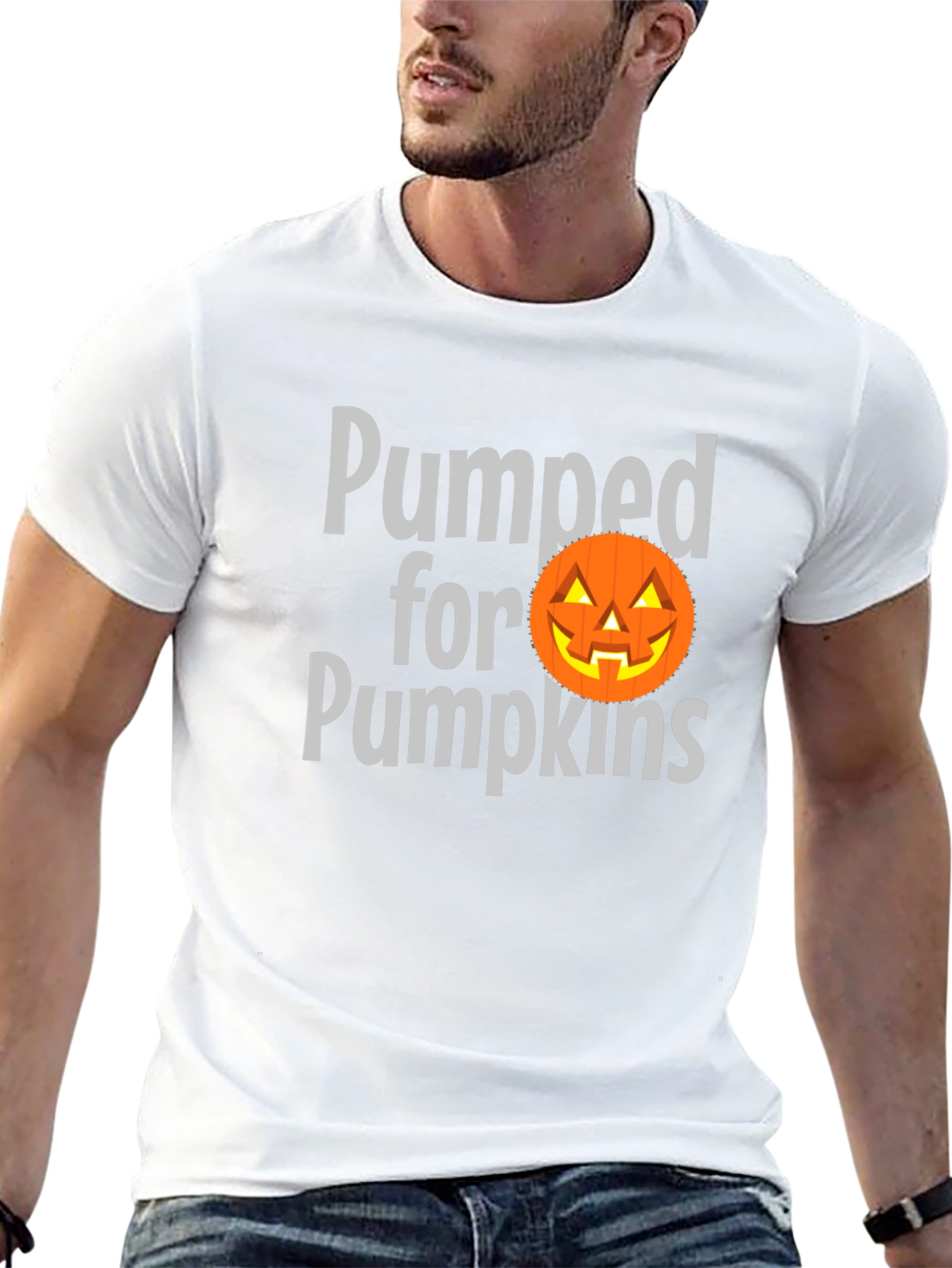 Pumped for Pumpkins Halloween T-Shirt