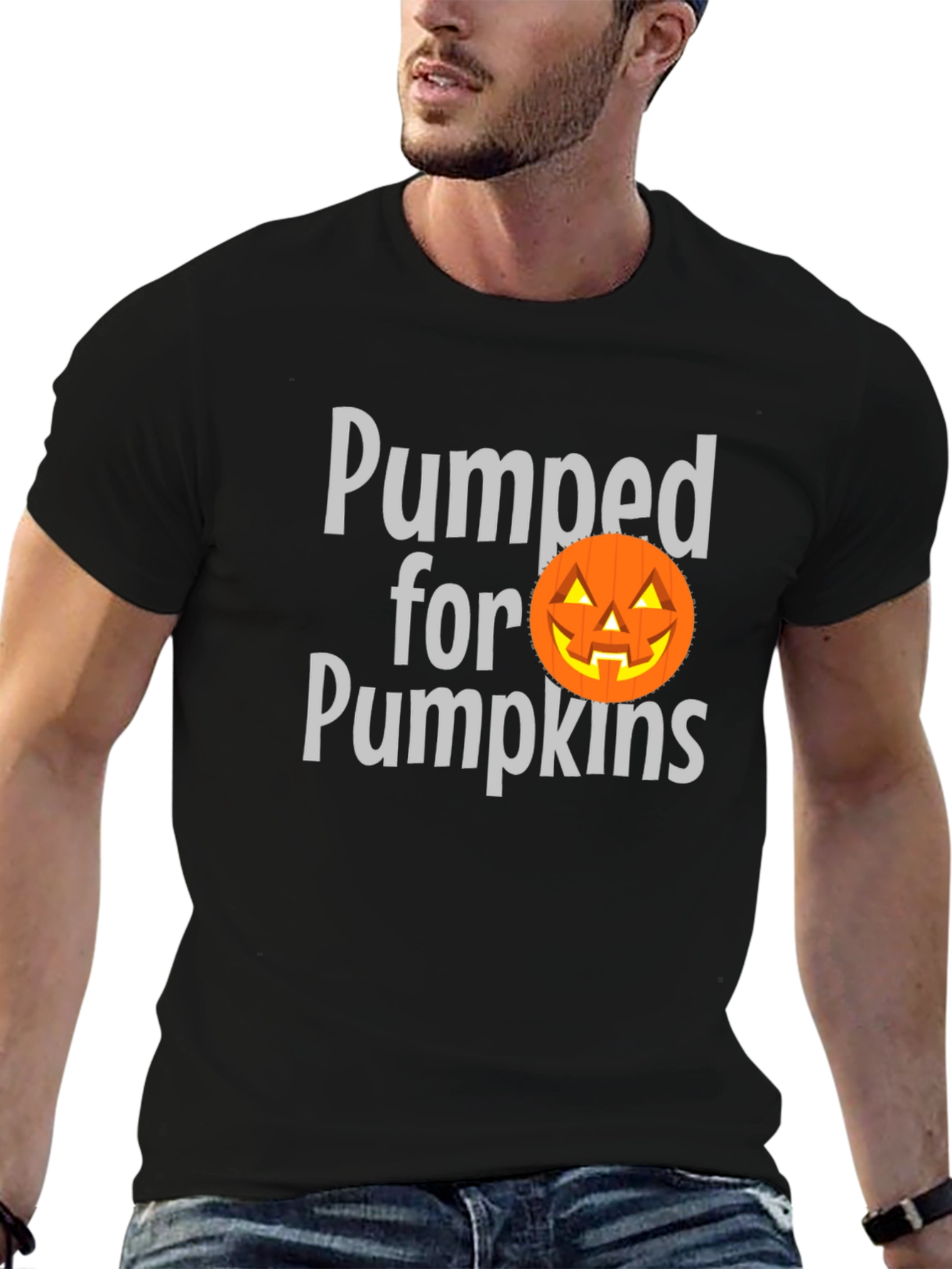 Pumped for Pumpkins Halloween T-Shirt