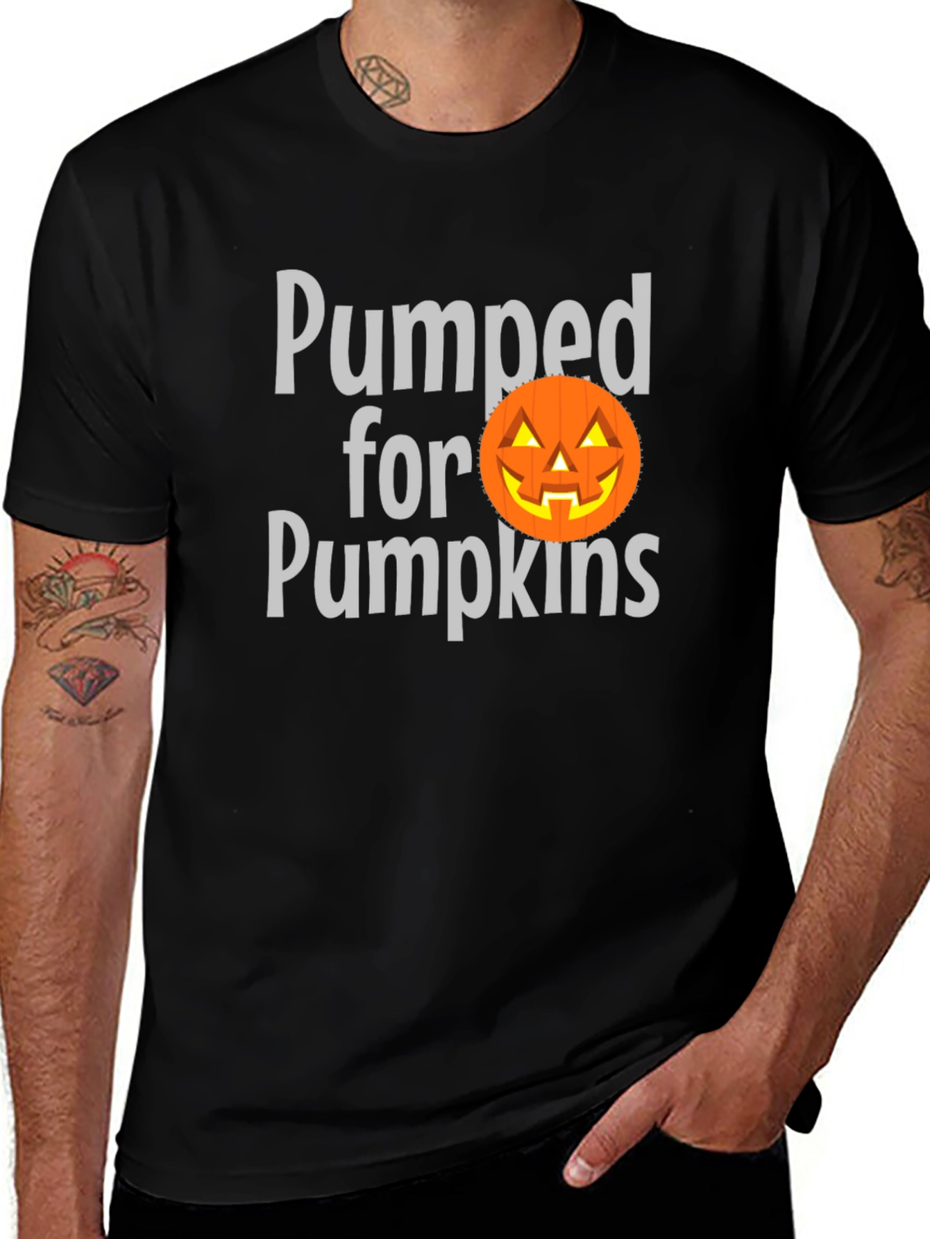Pumped for Pumpkins Halloween T-Shirt